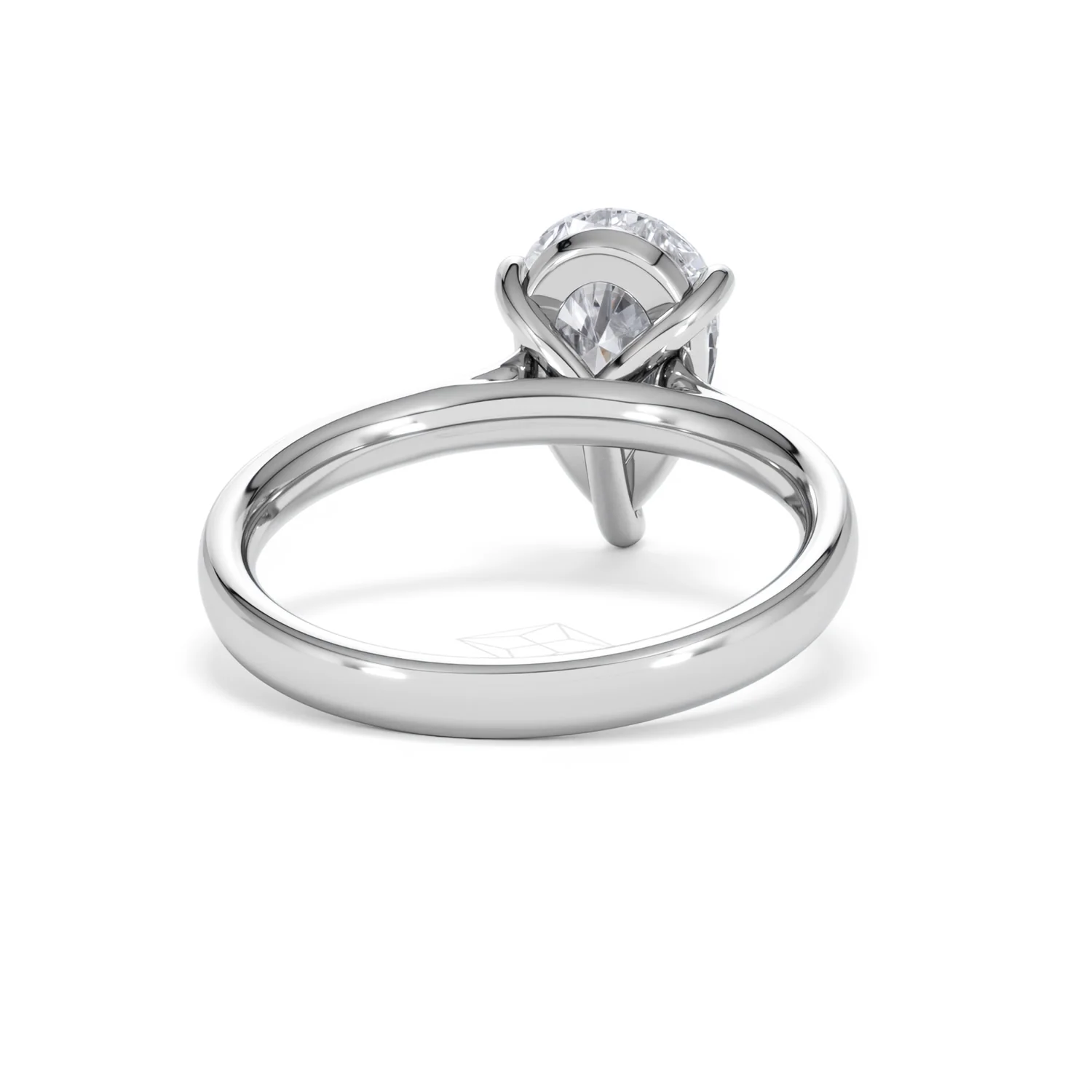 Amora Pear 2.00ct Lab Diamond Engagement Ring F/VS Set in Platinum - Image 45