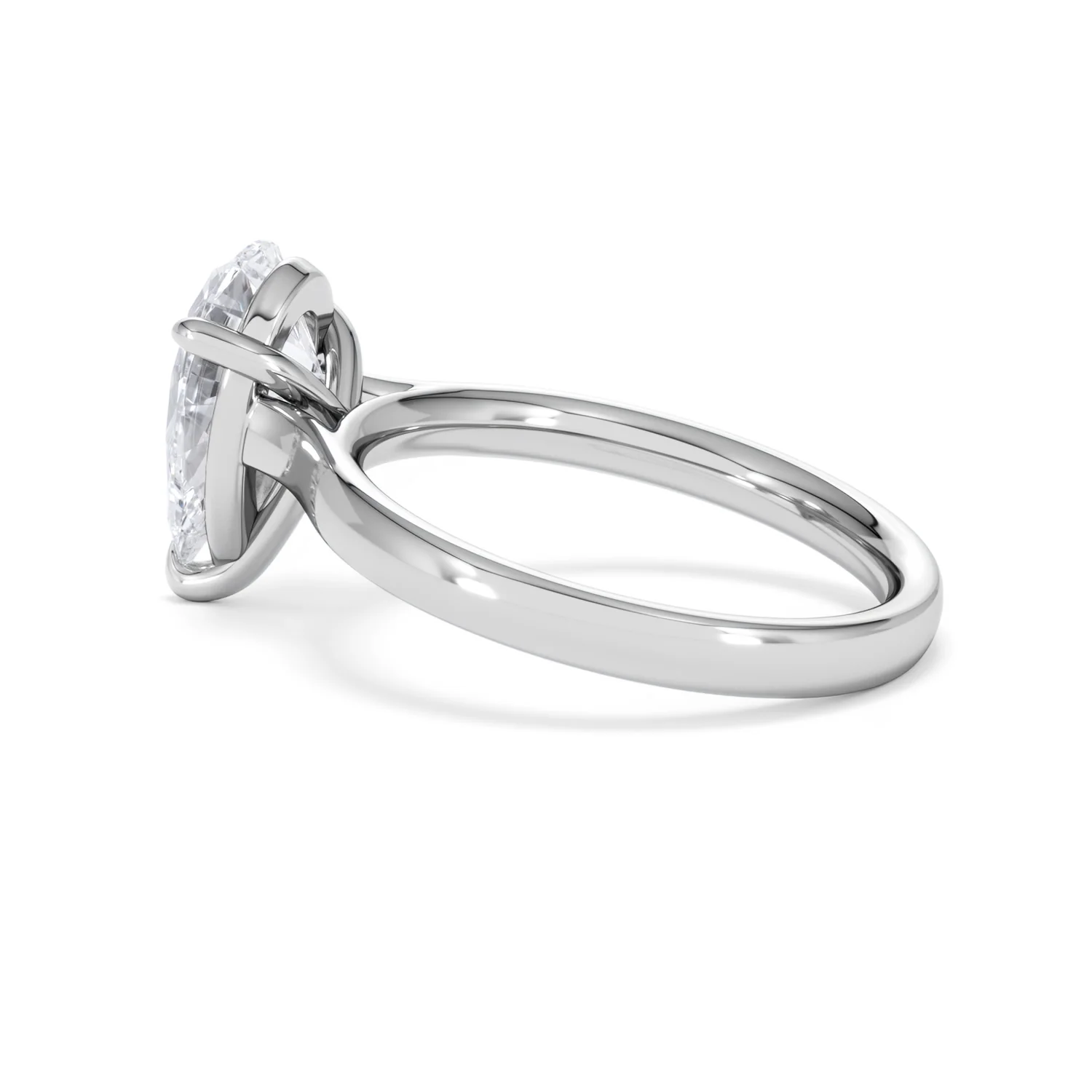 Amora Pear 2.00ct Lab Diamond Engagement Ring F/VS Set in Platinum - Image 63