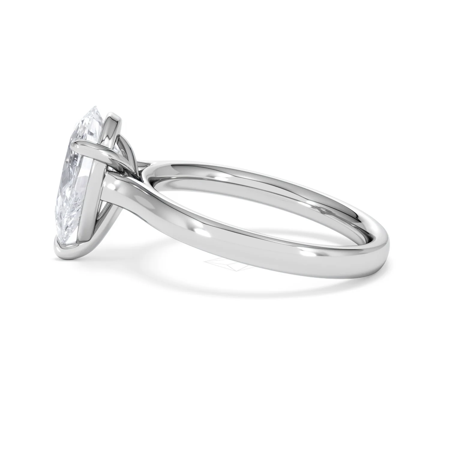 Amora Pear 2.00ct Lab Diamond Engagement Ring F/VS Set in Platinum - Image 67