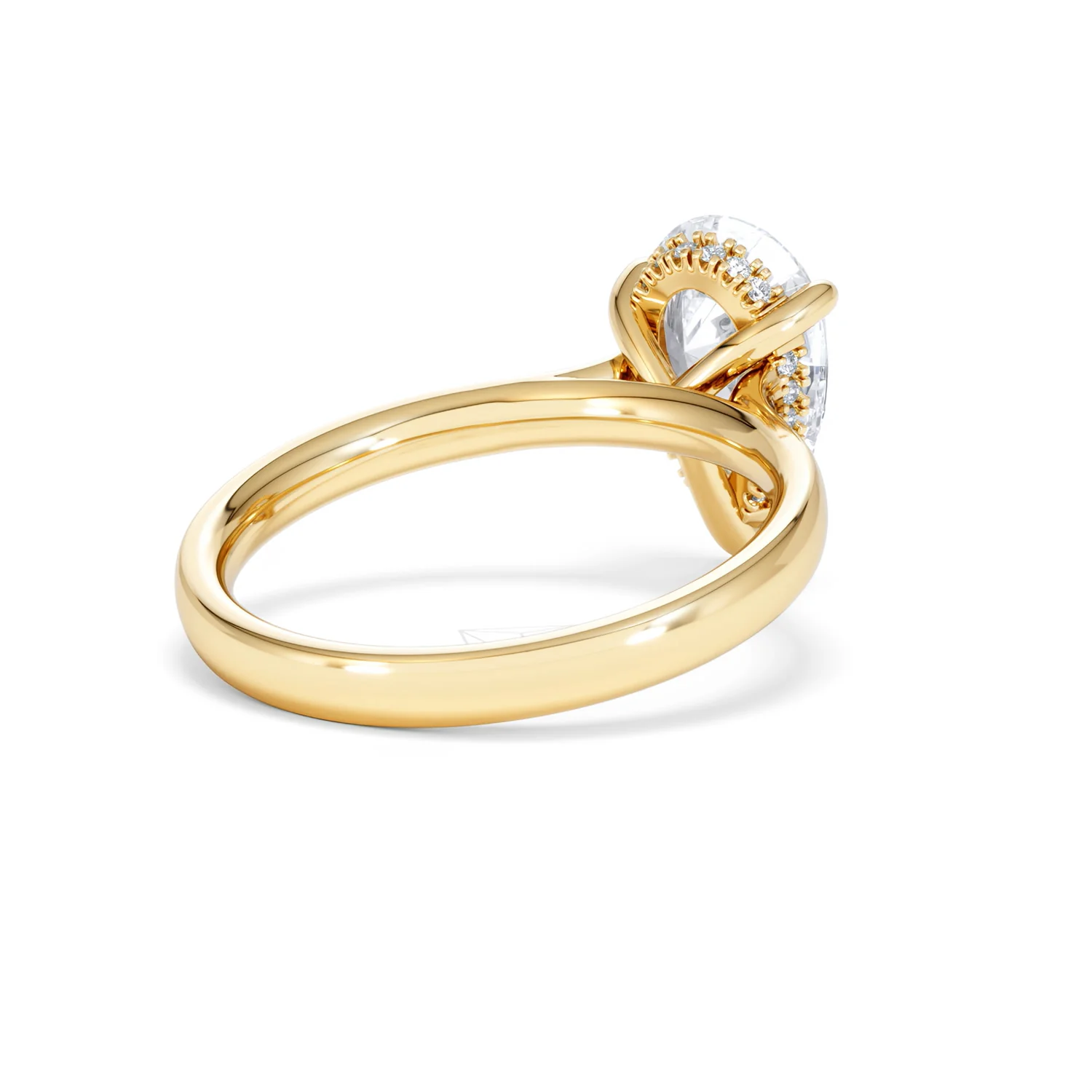 Amora Pear 2.09ct Hidden Halo Lab Diamond Engagement Ring F/VS Set in 18K Gold - Image 40