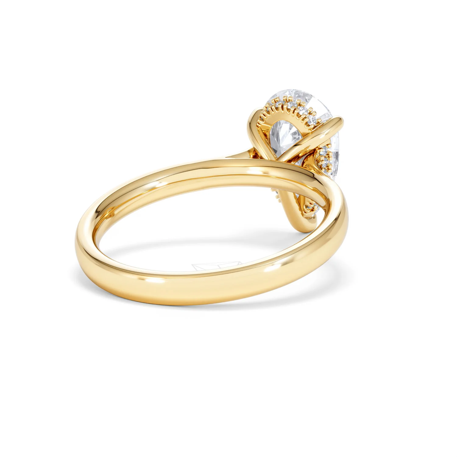 Amora Pear 2.09ct Hidden Halo Lab Diamond Engagement Ring F/VS Set in 18K Gold - Image 41