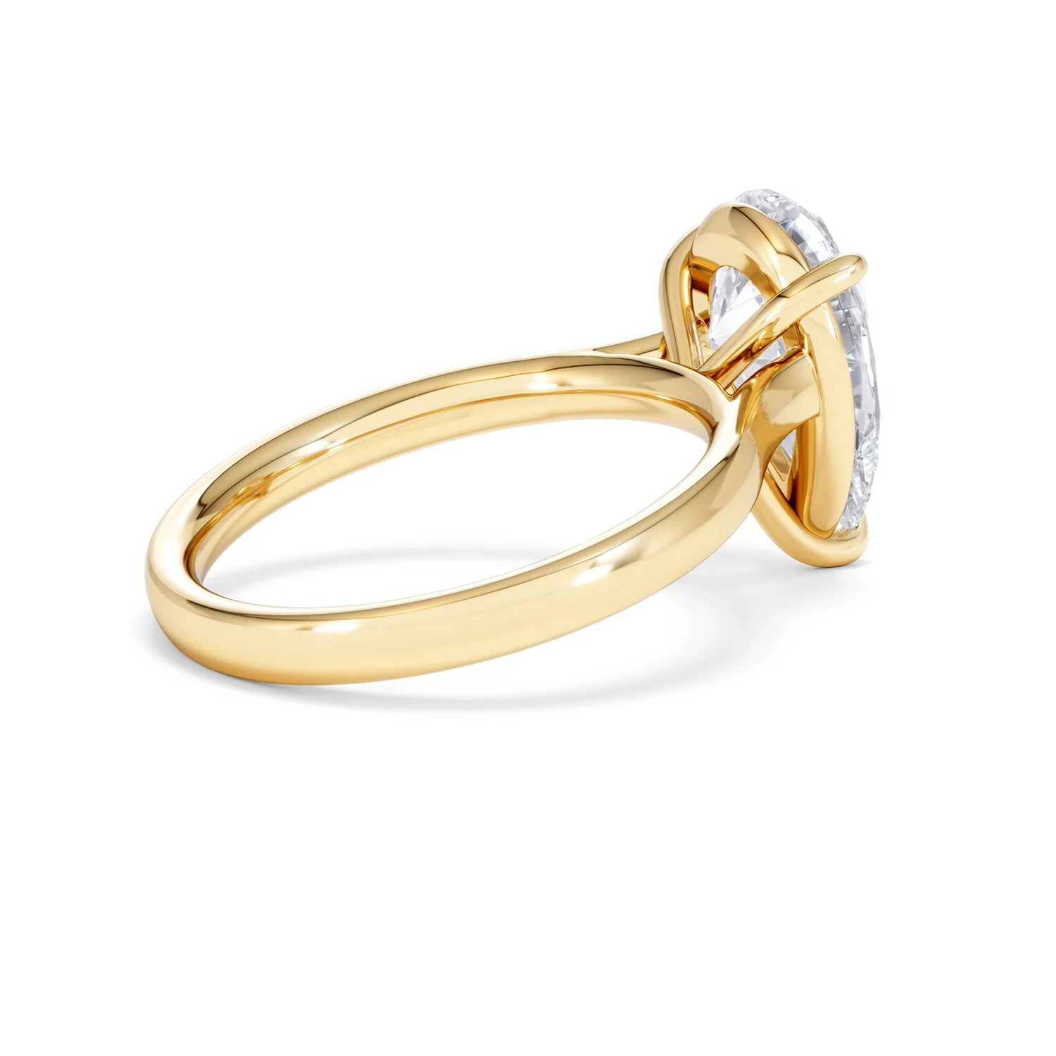 Amora Pear 3.00ct Lab Diamond Engagement Ring G/VS Set in 18K Gold - Image 35