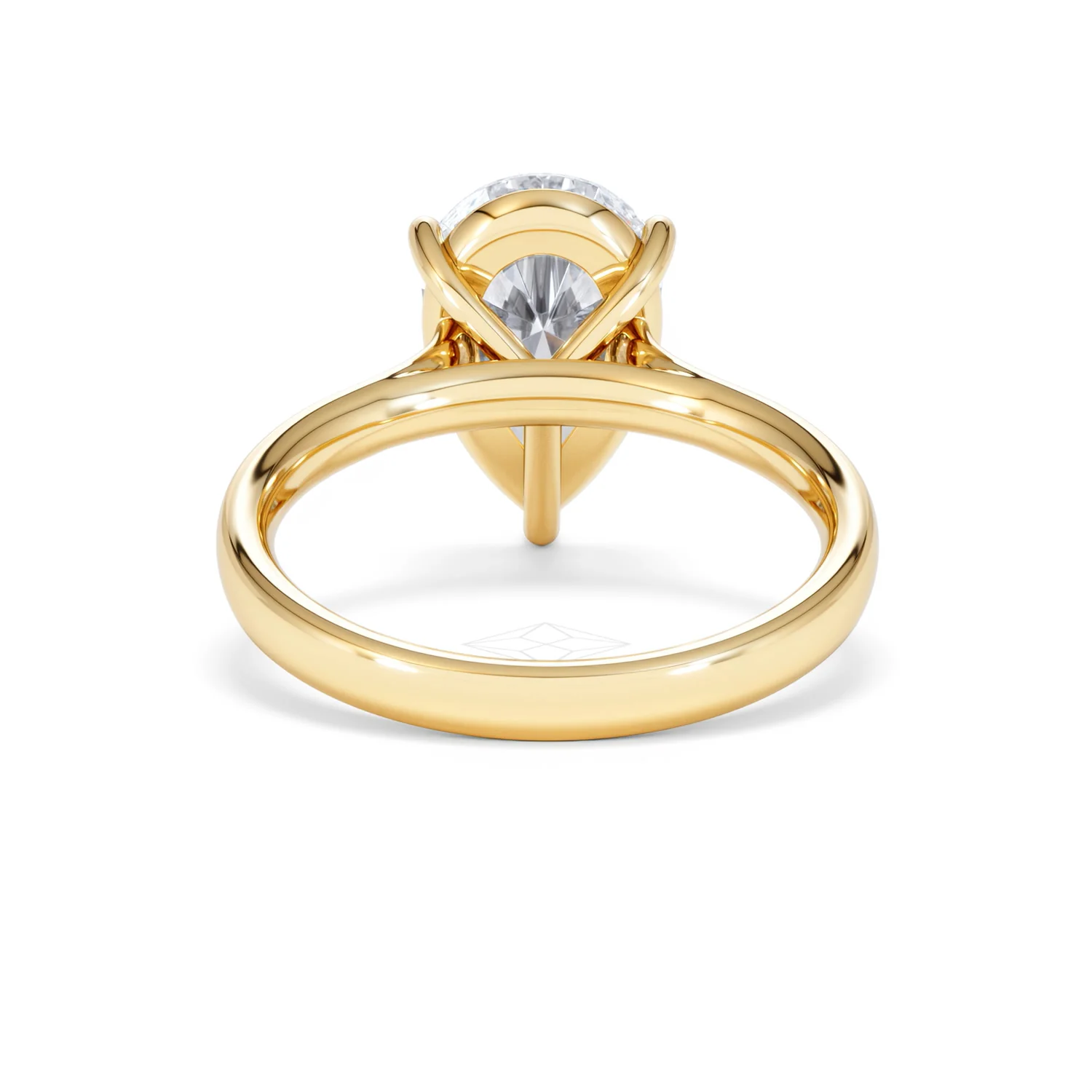 Amora Pear 3.00ct Lab Diamond Engagement Ring G/VS Set in 18K Gold - Image 48