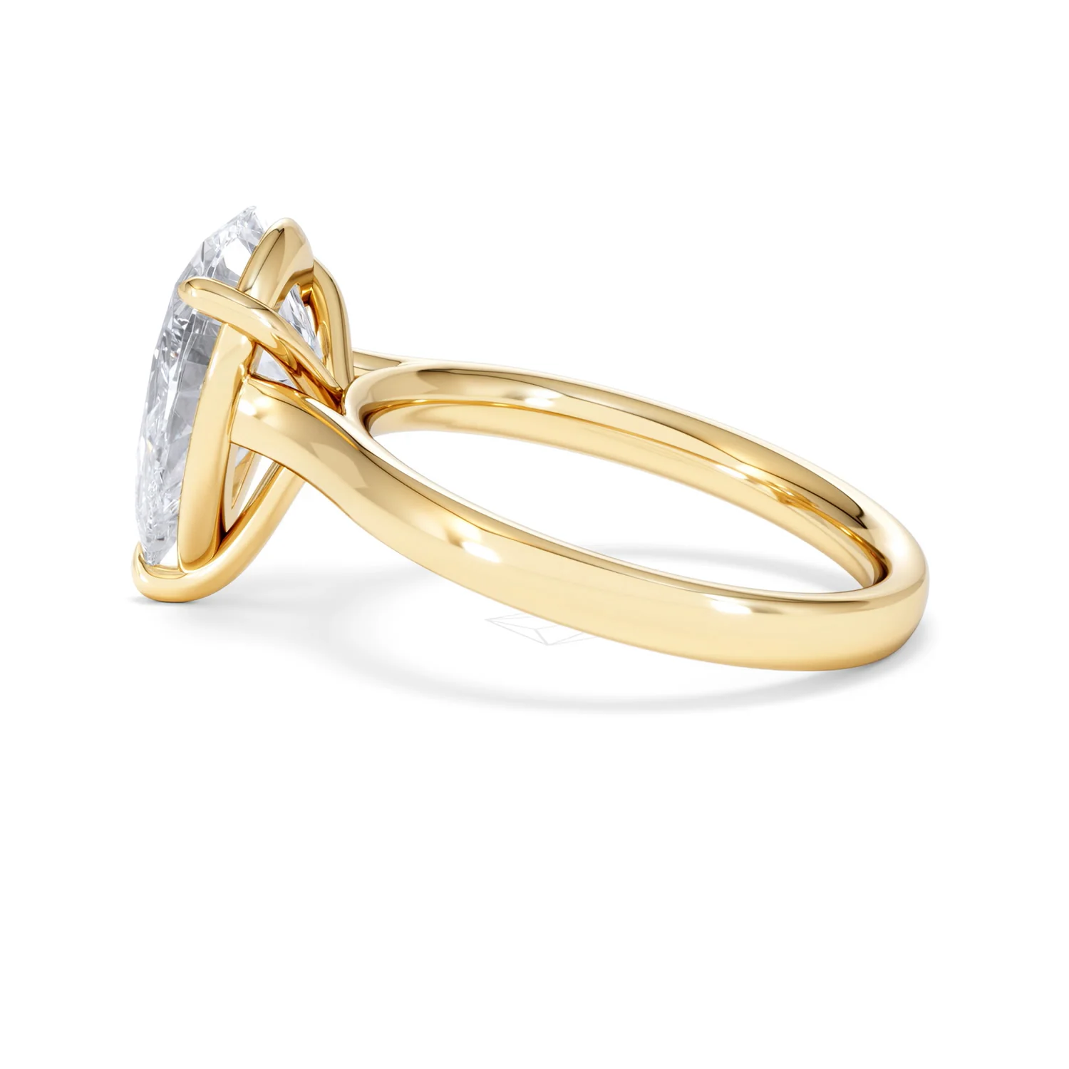 Amora Pear 3.00ct Lab Diamond Engagement Ring G/VS Set in 18K Gold - Image 65