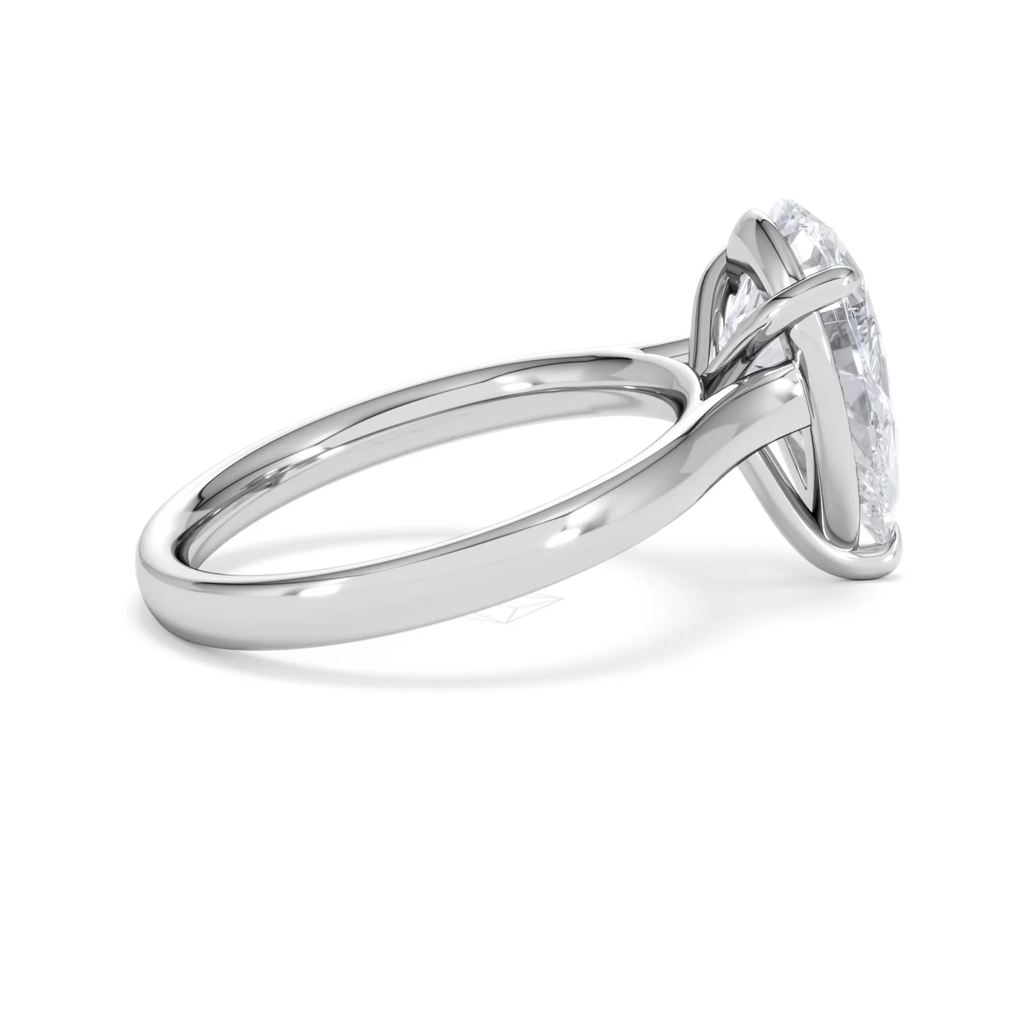 Amora Pear 3.00ct Lab Diamond Engagement Ring G/VS Set in 18K White Gold - Image 31