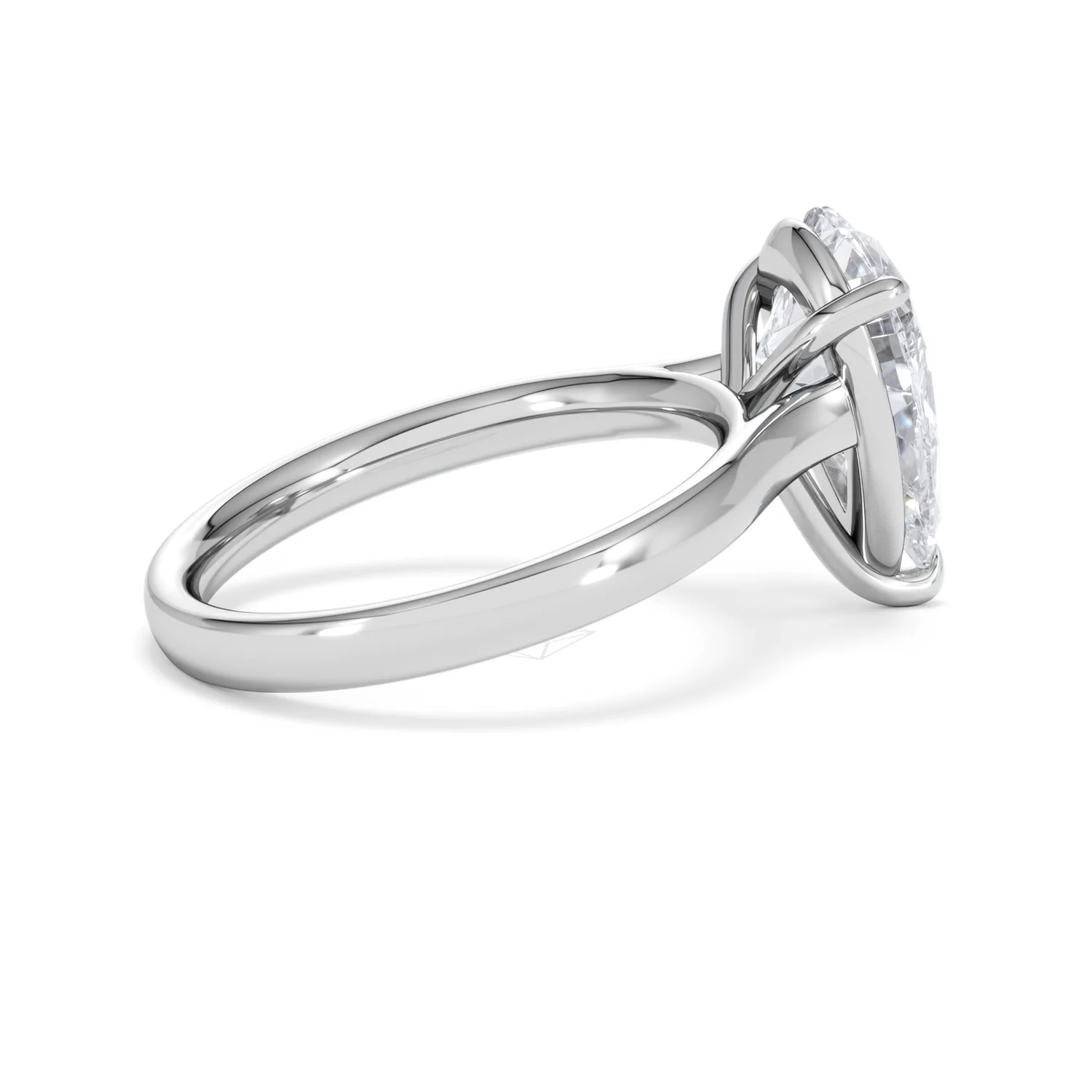 Amora Pear 3.00ct Lab Diamond Engagement Ring G/VS Set in 18K White Gold - Image 32