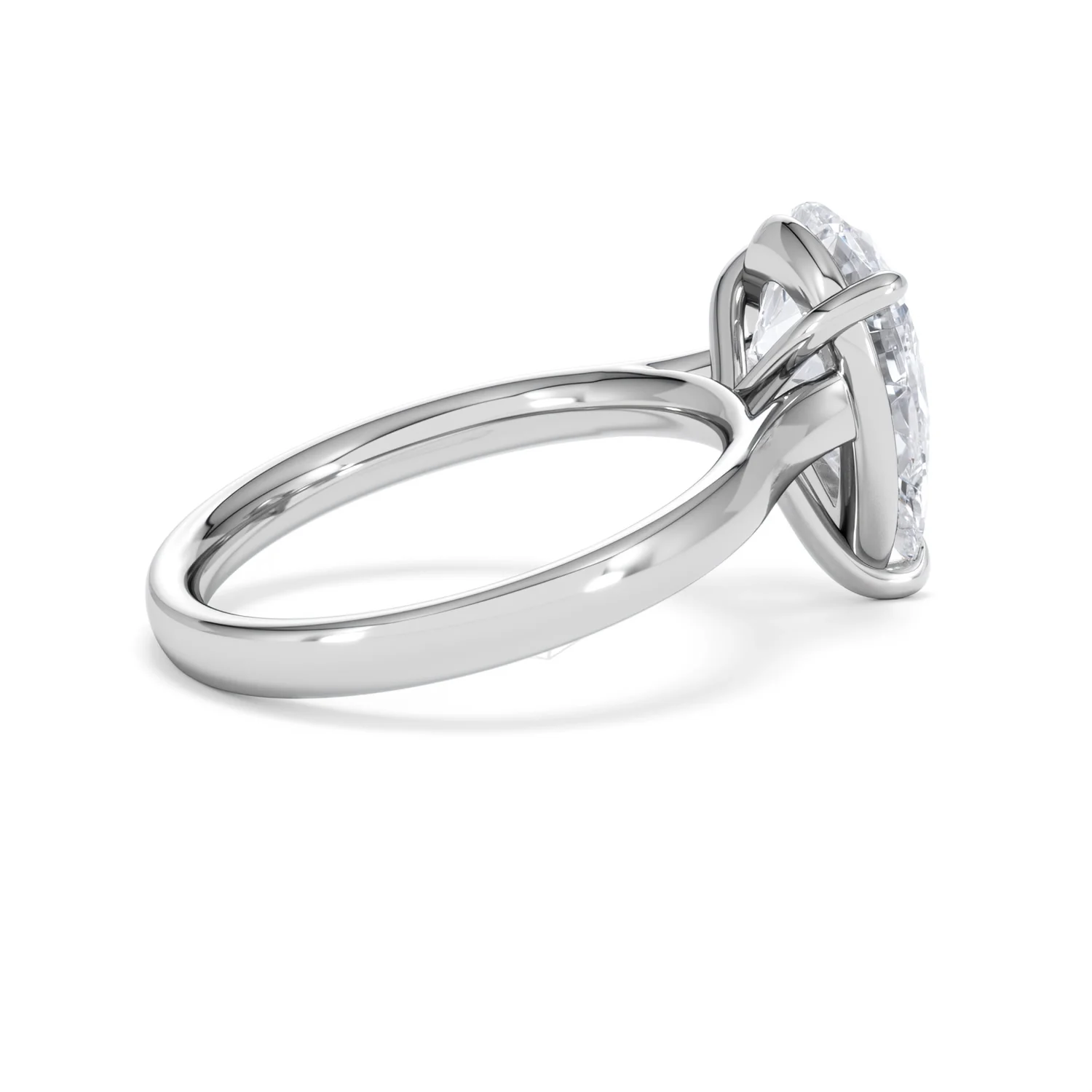 Amora Pear 3.00ct Lab Diamond Engagement Ring G/VS Set in 18K White Gold - Image 33