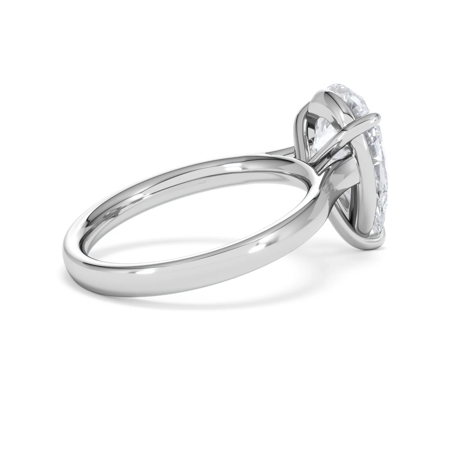 Amora Pear 3.00ct Lab Diamond Engagement Ring G/VS Set in 18K White Gold - Image 34