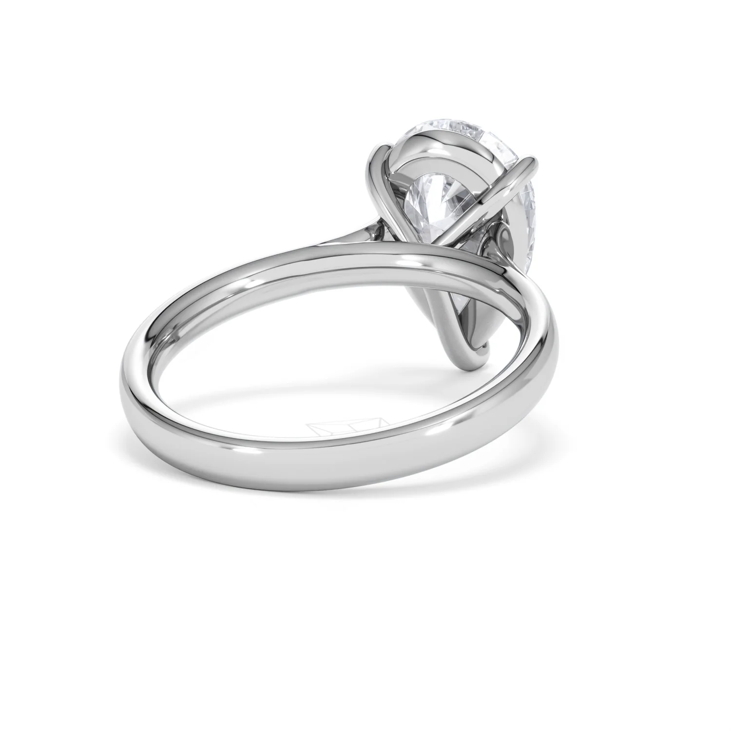 Amora Pear 3.00ct Lab Diamond Engagement Ring G/VS Set in 18K White Gold - Image 42