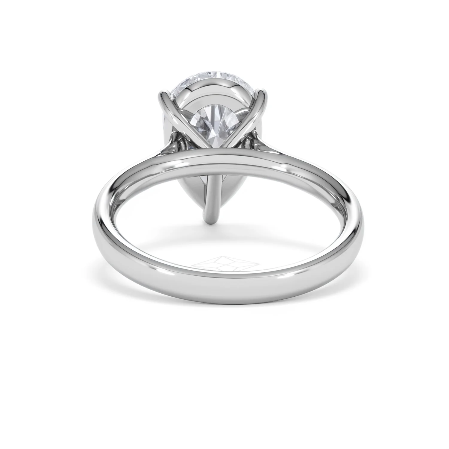 Amora Pear 3.00ct Lab Diamond Engagement Ring G/VS Set in 18K White Gold - Image 49