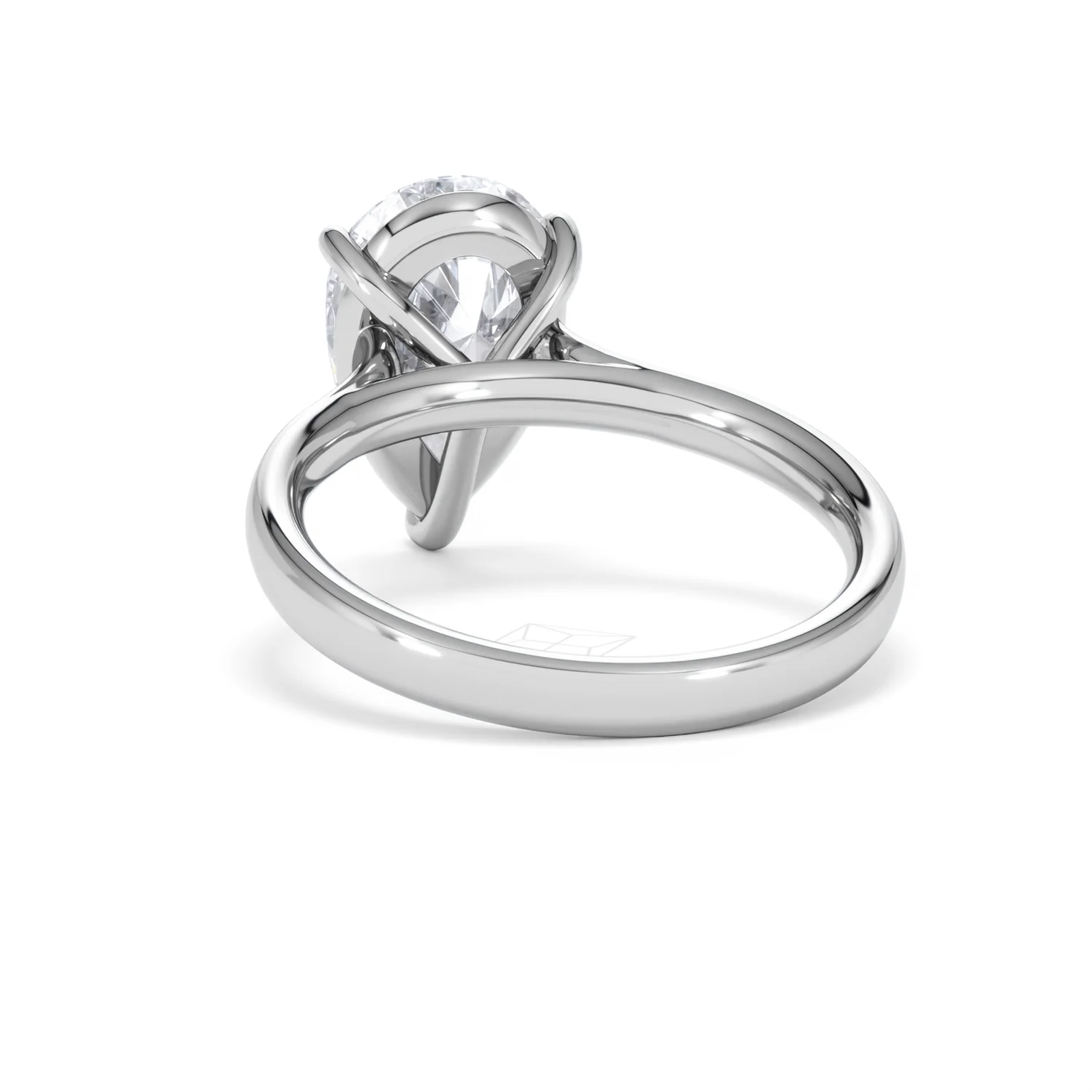 Amora Pear 3.00ct Lab Diamond Engagement Ring G/VS Set in 18K White Gold - Image 52