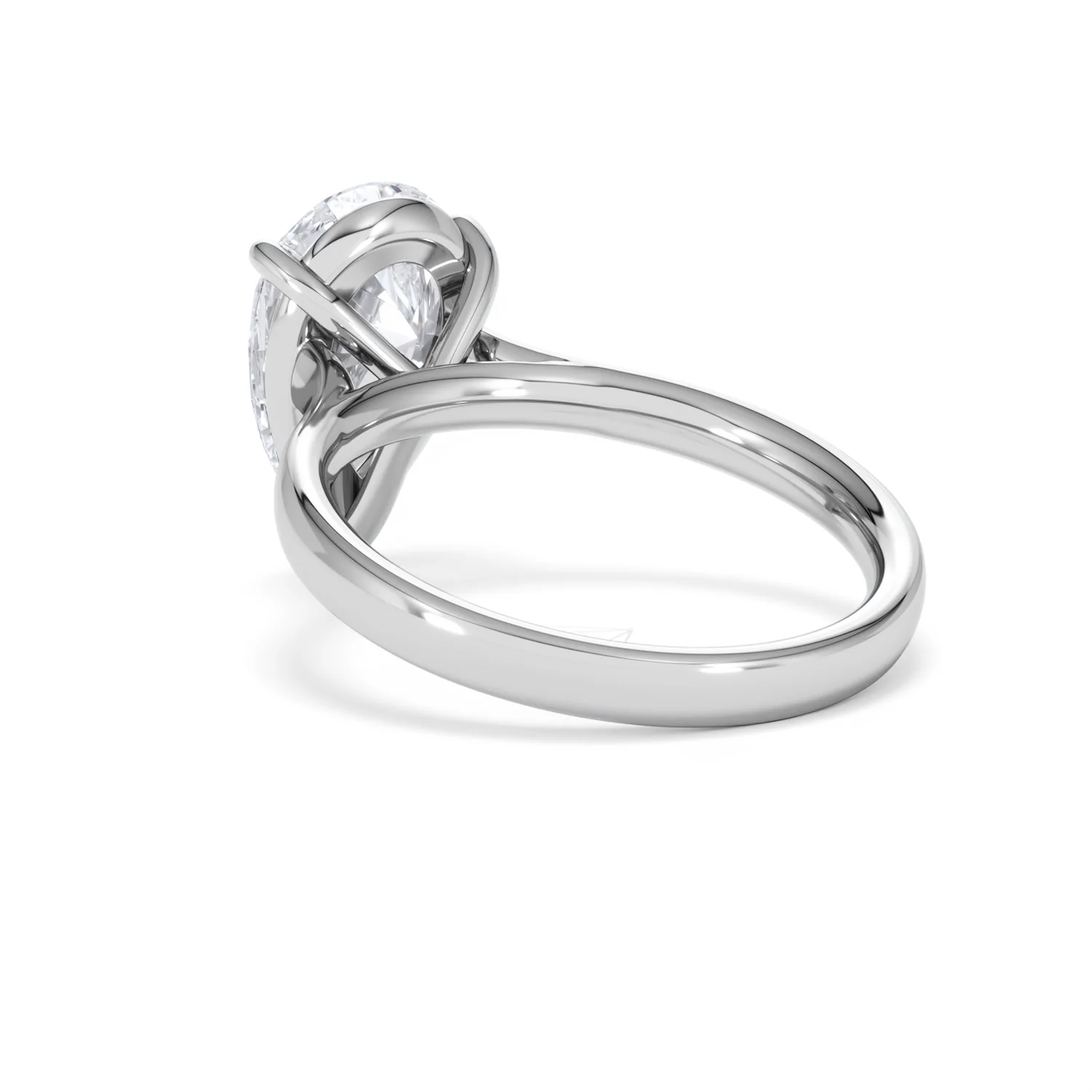 Amora Pear 3.00ct Lab Diamond Engagement Ring G/VS Set in 18K White Gold - Image 56