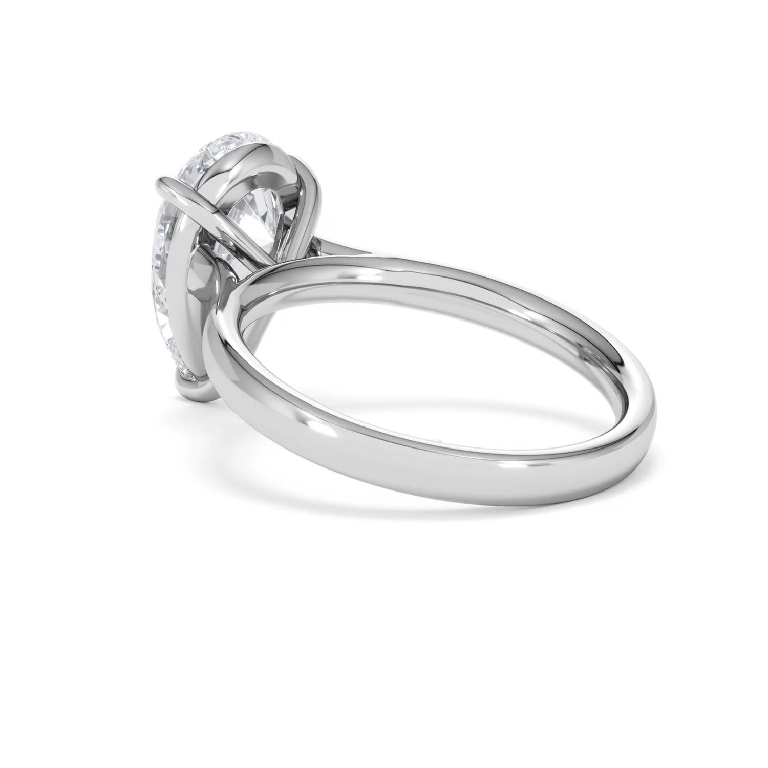 Amora Pear 3.00ct Lab Diamond Engagement Ring G/VS Set in 18K White Gold - Image 58