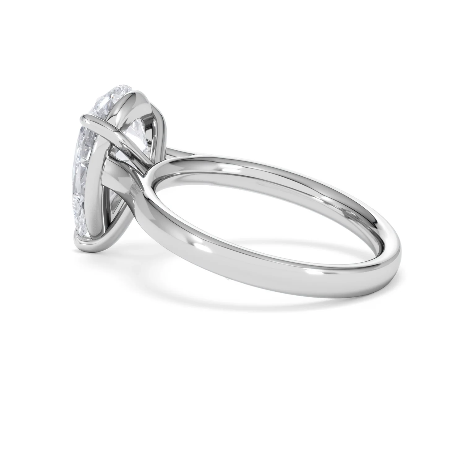 Amora Pear 3.00ct Lab Diamond Engagement Ring G/VS Set in 18K White Gold - Image 62