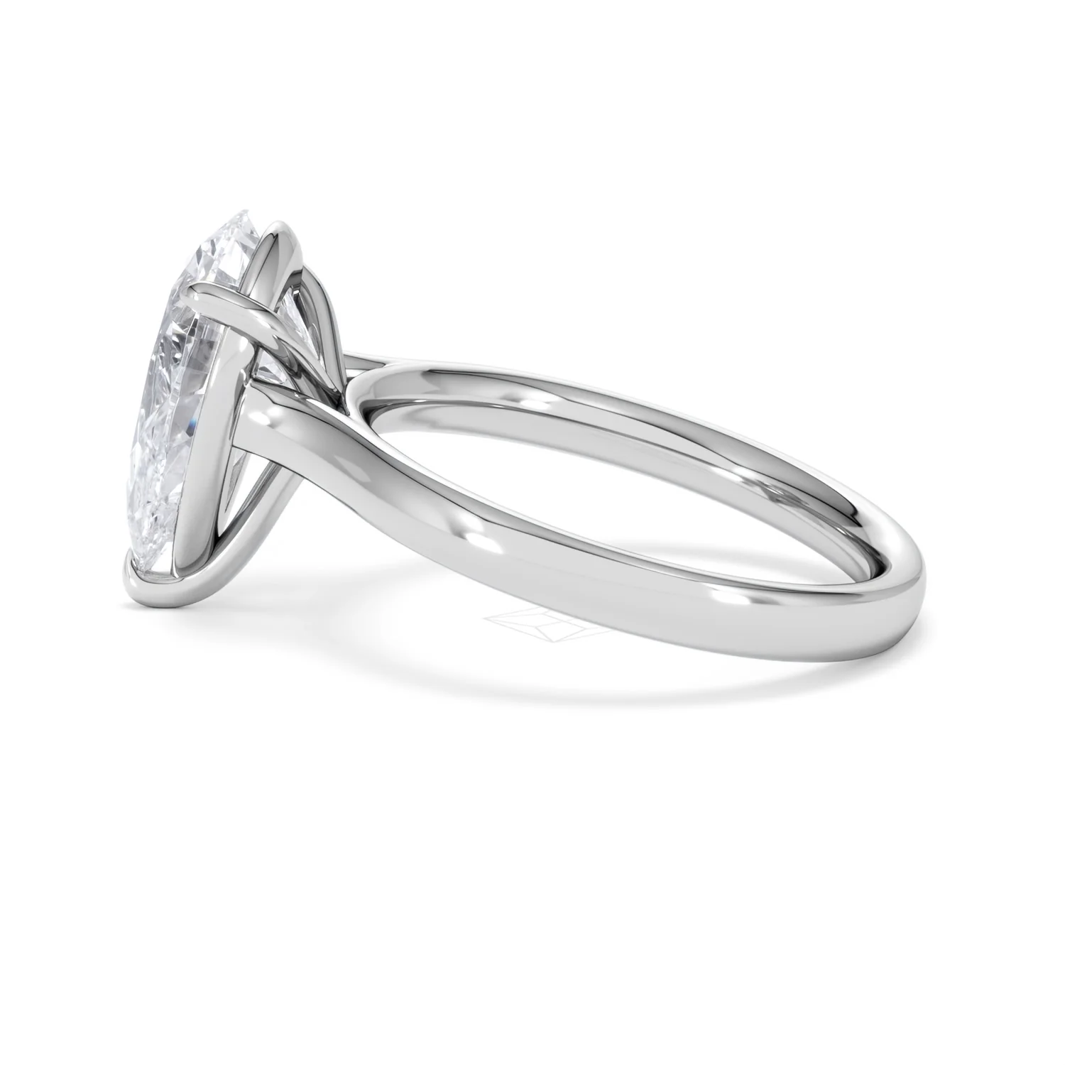 Amora Pear 3.00ct Lab Diamond Engagement Ring G/VS Set in 18K White Gold - Image 66