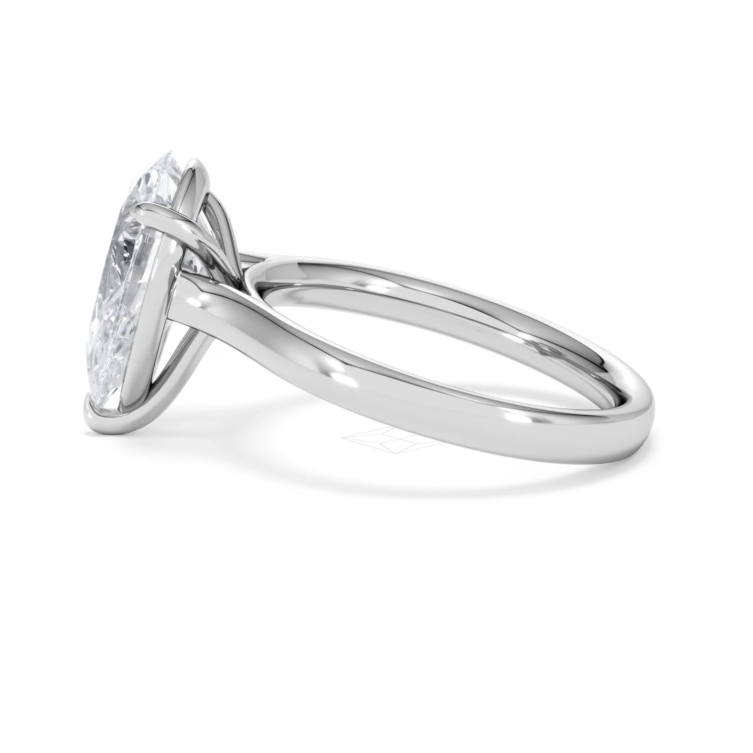 Amora Pear 3.00ct Lab Diamond Engagement Ring G/VS Set in 18K White Gold - Image 67
