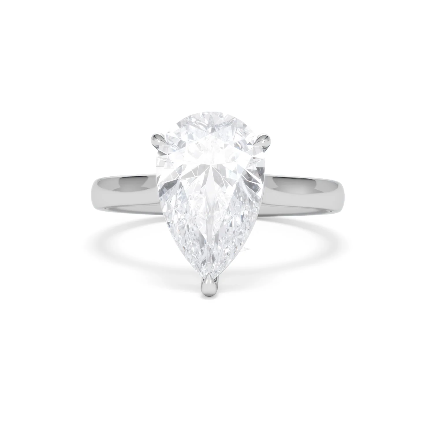 Amora Pear 3.00ct Lab Diamond Engagement Ring G/VS Set in 18K White Gold - Image 87