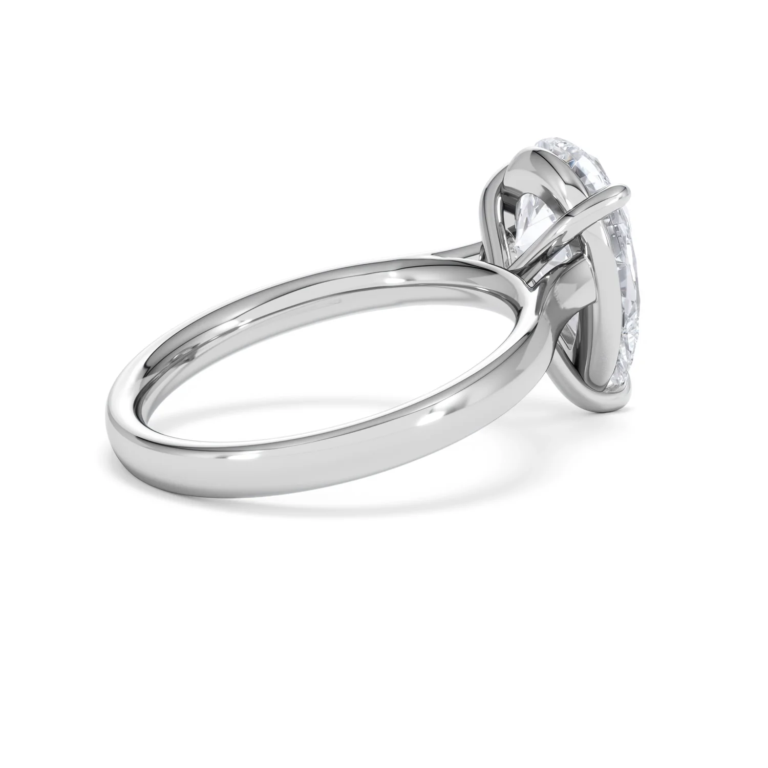 Amora Pear 3.00ct Lab Diamond Engagement Ring G/VS Set in Platinum - Image 35