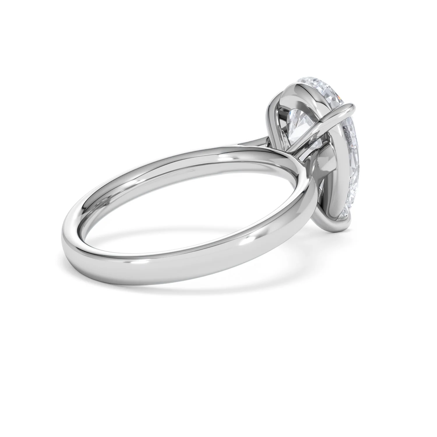 Amora Pear 3.00ct Lab Diamond Engagement Ring G/VS Set in Platinum - Image 36