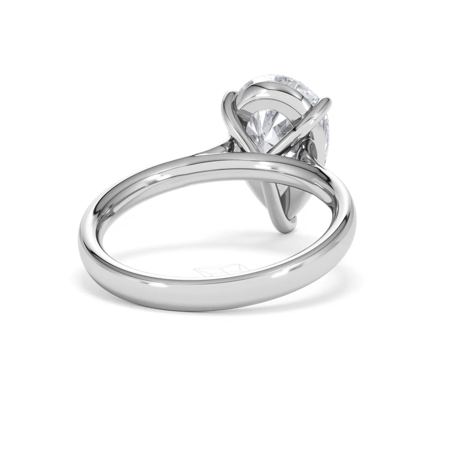 Amora Pear 3.00ct Lab Diamond Engagement Ring G/VS Set in Platinum - Image 43