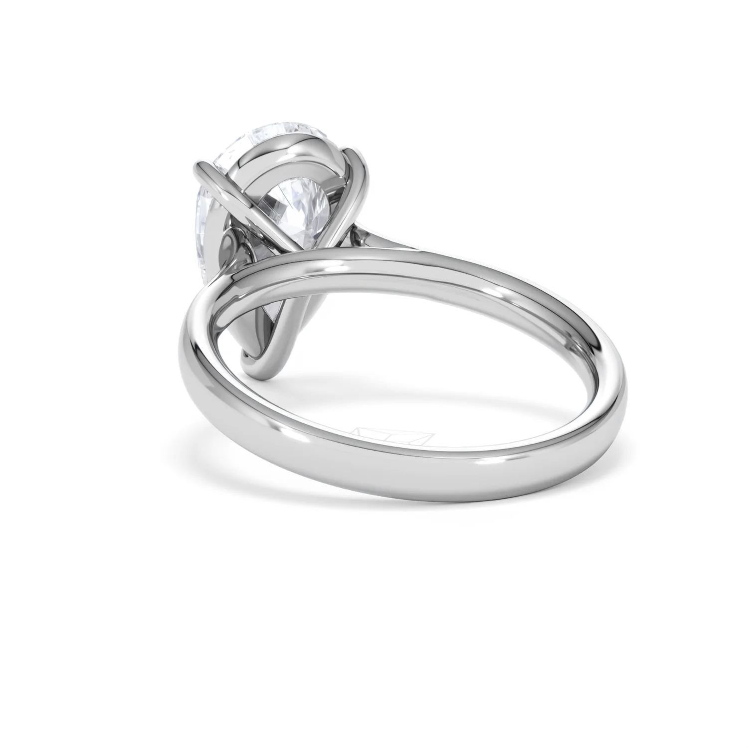 Amora Pear 3.00ct Lab Diamond Engagement Ring G/VS Set in Platinum - Image 54