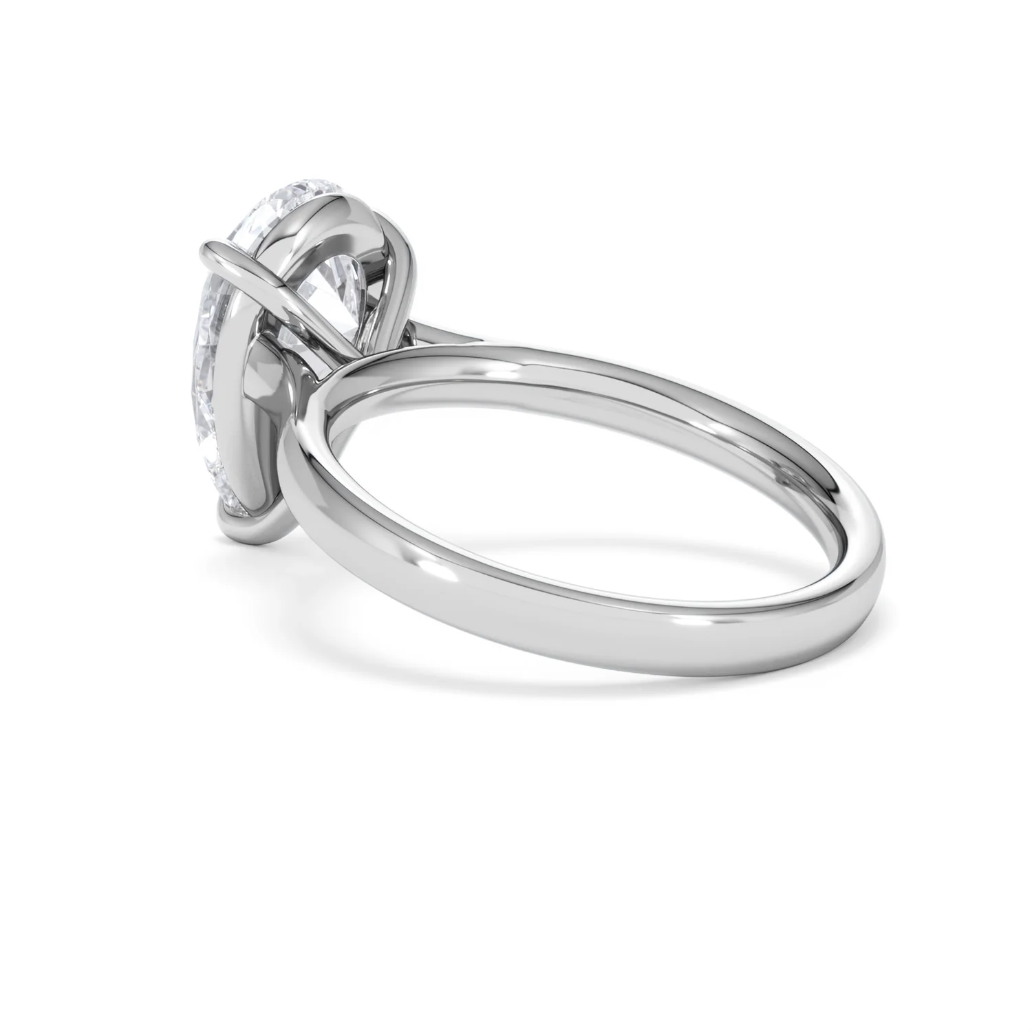 Amora Pear 3.00ct Lab Diamond Engagement Ring G/VS Set in Platinum - Image 59