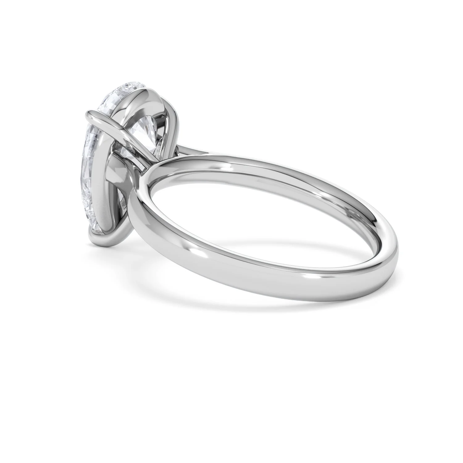 Amora Pear 3.00ct Lab Diamond Engagement Ring G/VS Set in Platinum - Image 60