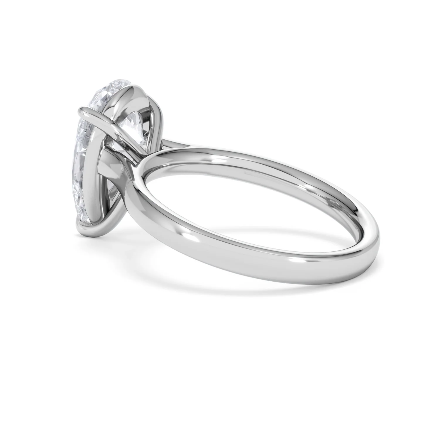 Amora Pear 3.00ct Lab Diamond Engagement Ring G/VS Set in Platinum - Image 61