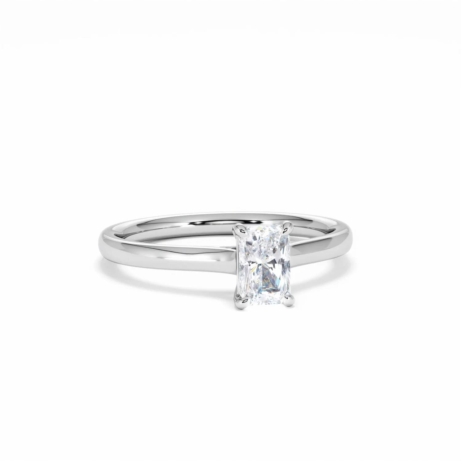 Amora Radiant 0.50ct Diamond Engagement Ring G/VS1 Set in Platinum - Image 13
