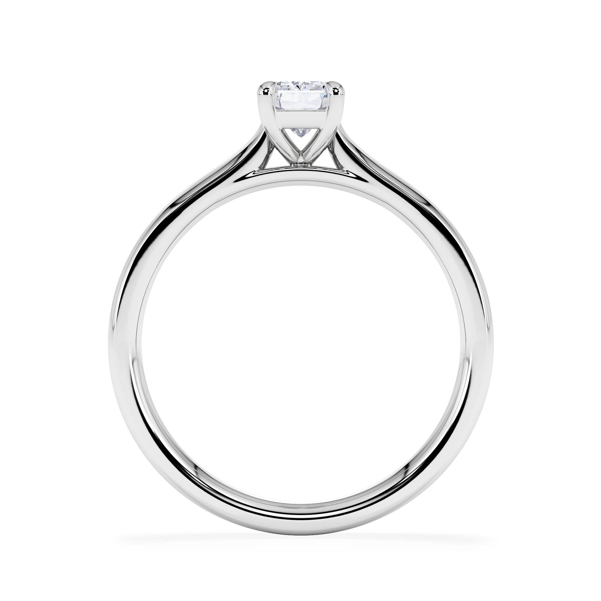 Amora Radiant 0.50ct Diamond Engagement Ring G/VS1 Set in Platinum - Image 3