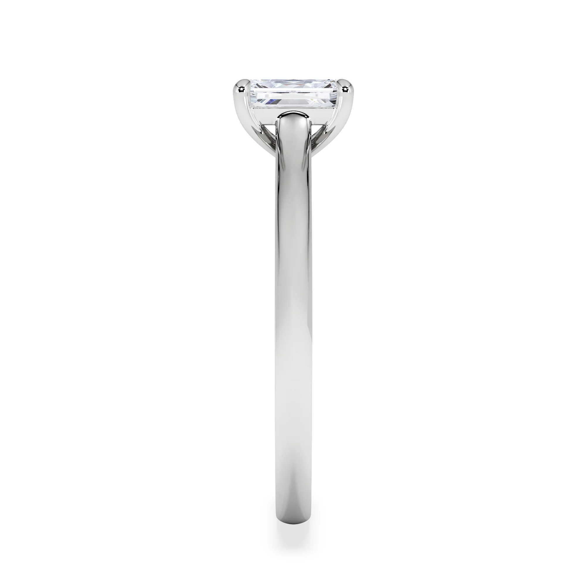 Amora Radiant 0.50ct Diamond Engagement Ring G/VS1 Set in Platinum - Image 4