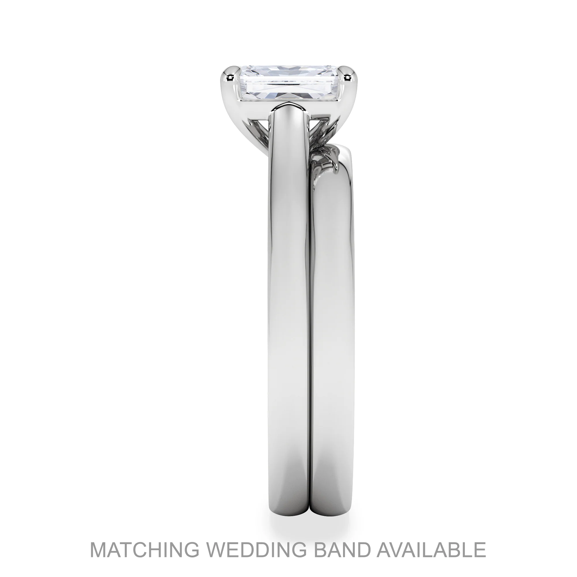 Amora Radiant 0.50ct Diamond Engagement Ring G/VS1 Set in Platinum - Image 7