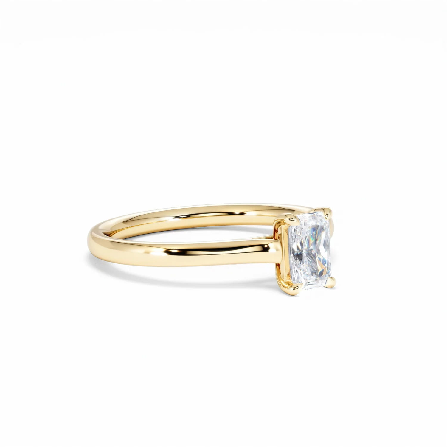 Amora Radiant 0.50ct Lab Diamond Engagement Ring F/VS1 Set in 18K Gold - Image 18