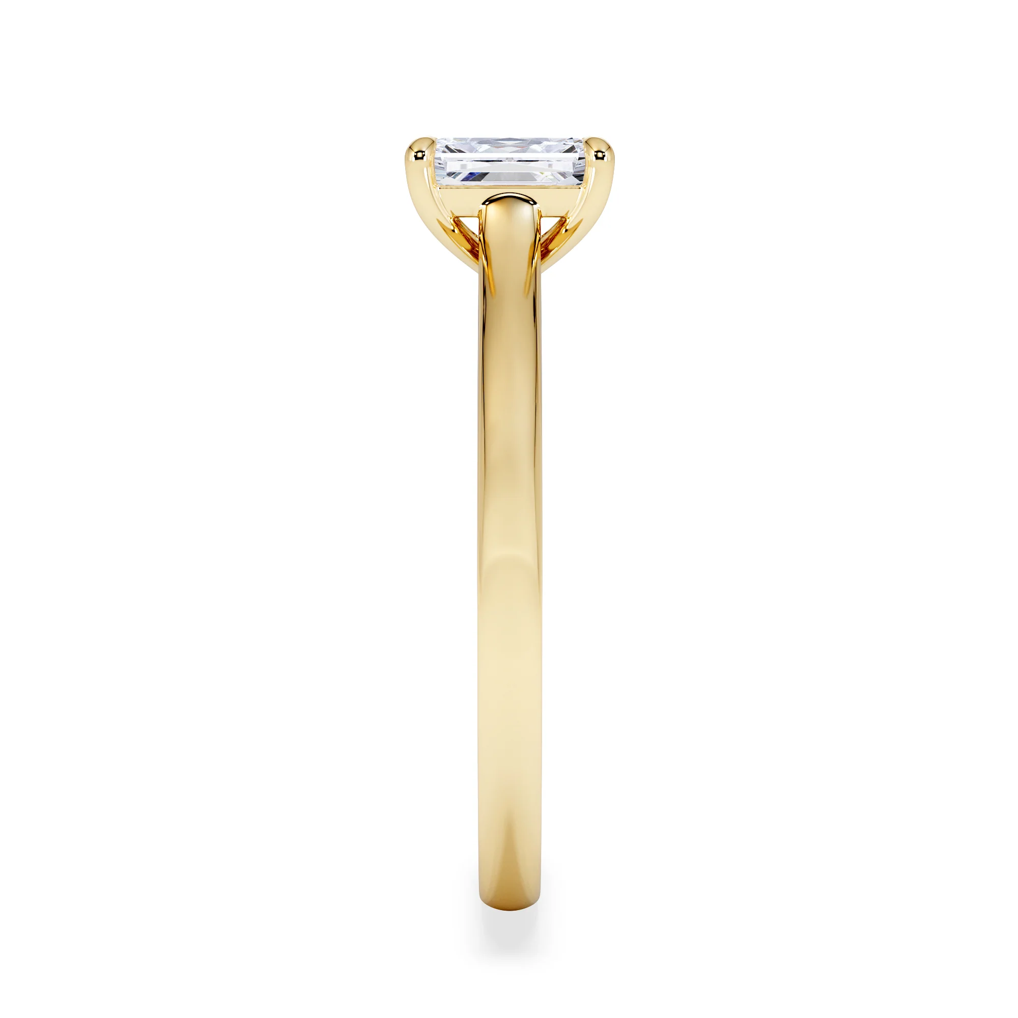 Amora Radiant 0.50ct Lab Diamond Engagement Ring F/VS1 Set in 18K Gold - Image 6