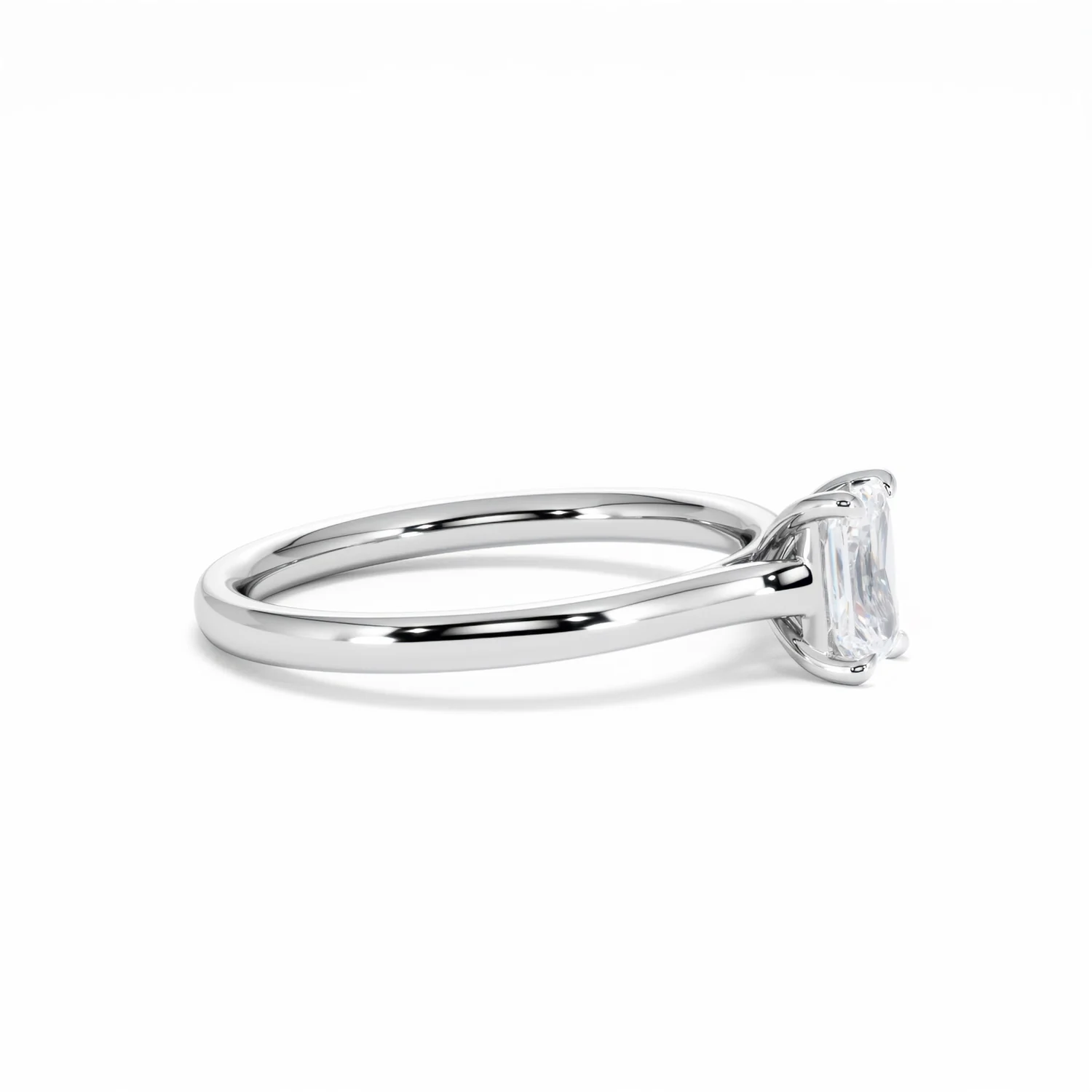Amora Radiant 0.50ct Lab Diamond Engagement Ring F/VS1 Set in 18K White Gold - Image 25