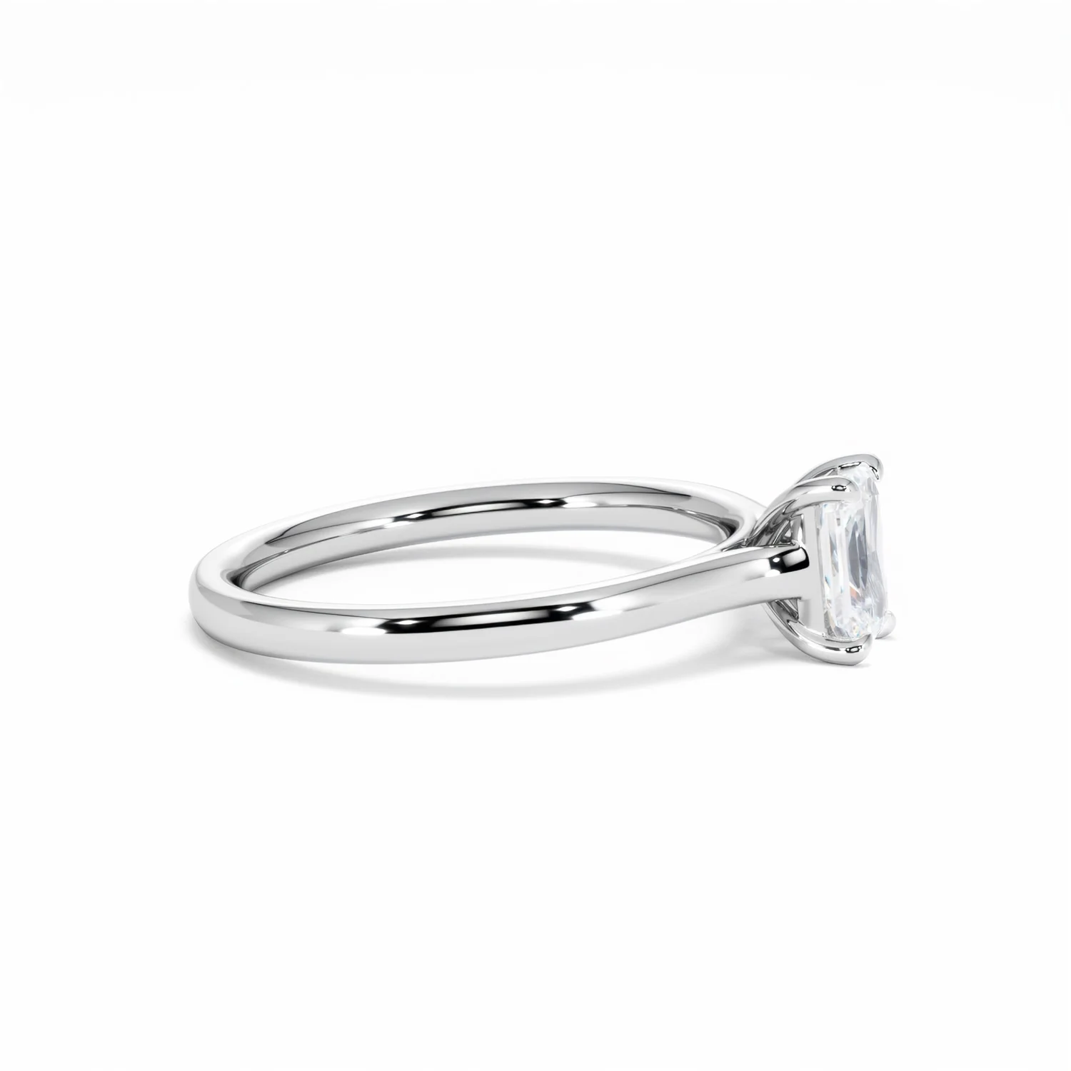 Amora Radiant 0.50ct Lab Diamond Engagement Ring F/VS1 Set in 18K White Gold - Image 26