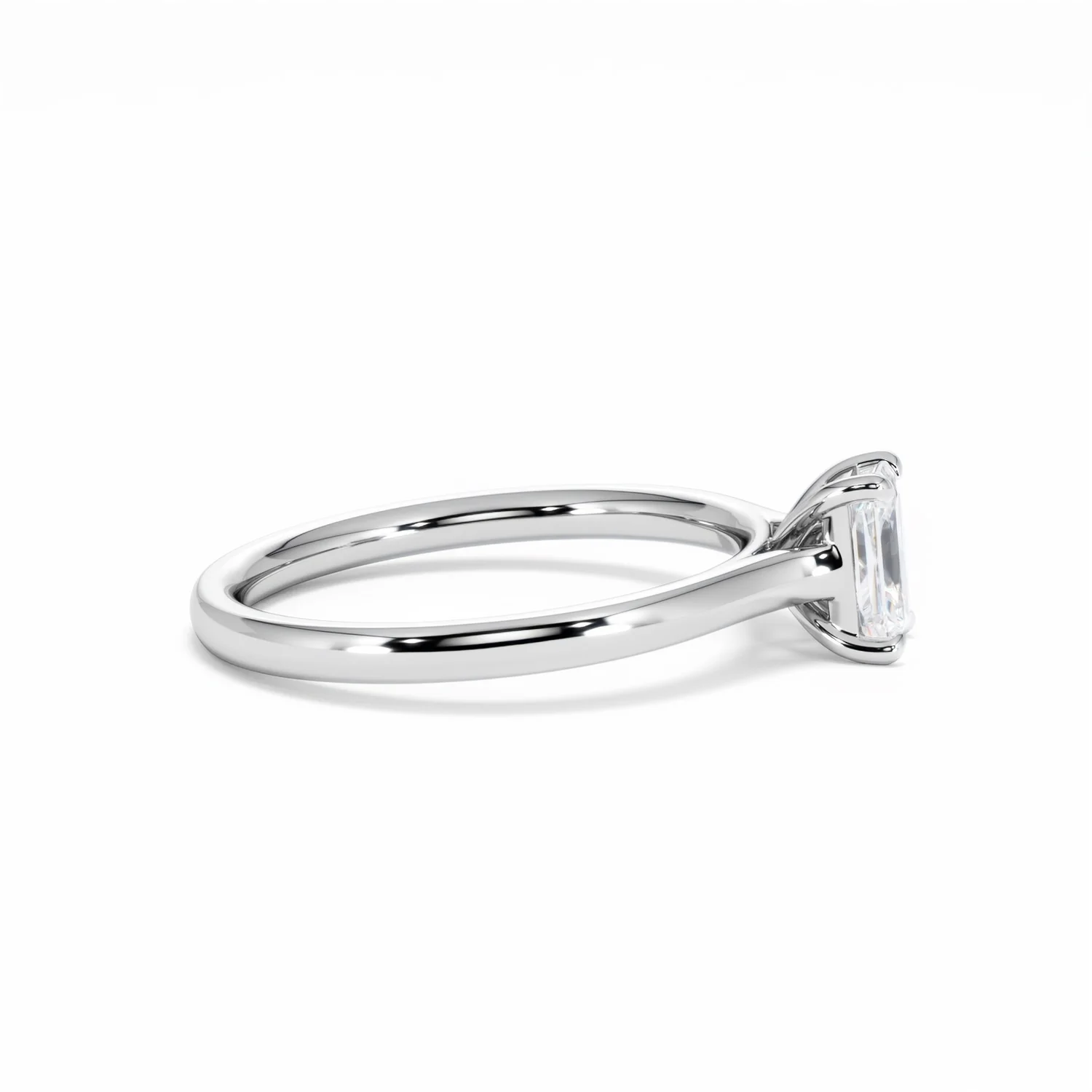 Amora Radiant 0.50ct Lab Diamond Engagement Ring F/VS1 Set in 18K White Gold - Image 28
