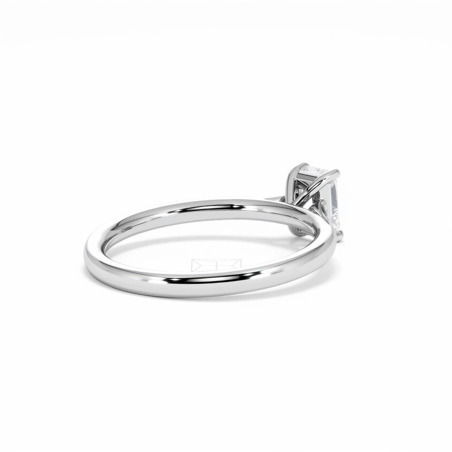 Amora Radiant 0.50ct Lab Diamond Engagement Ring F/VS1 Set in 18K White Gold - Image 40