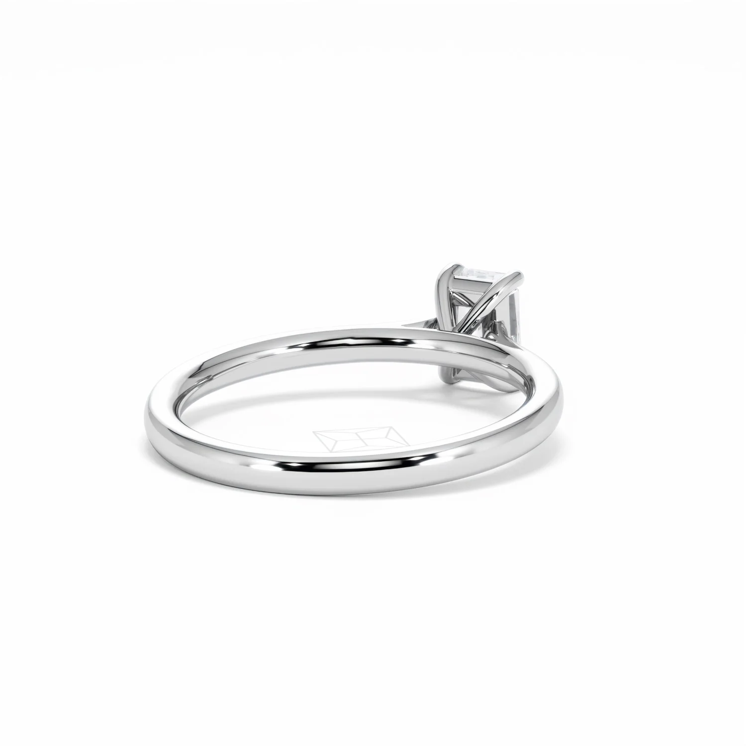 Amora Radiant 0.50ct Lab Diamond Engagement Ring F/VS1 Set in 18K White Gold - Image 43