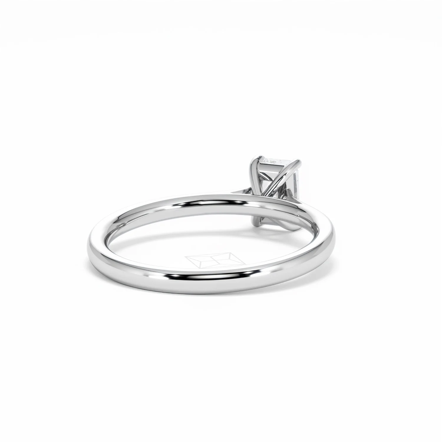 Amora Radiant 0.50ct Lab Diamond Engagement Ring F/VS1 Set in 18K White Gold - Image 44