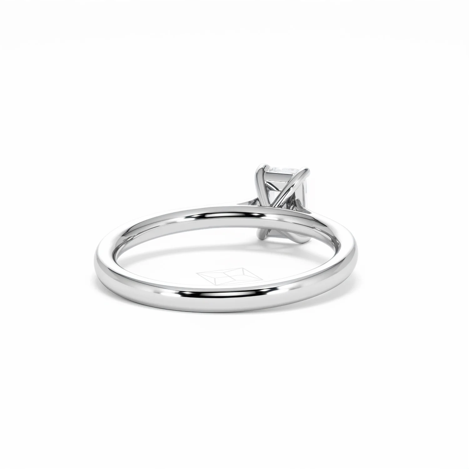 Amora Radiant 0.50ct Lab Diamond Engagement Ring F/VS1 Set in 18K White Gold - Image 45