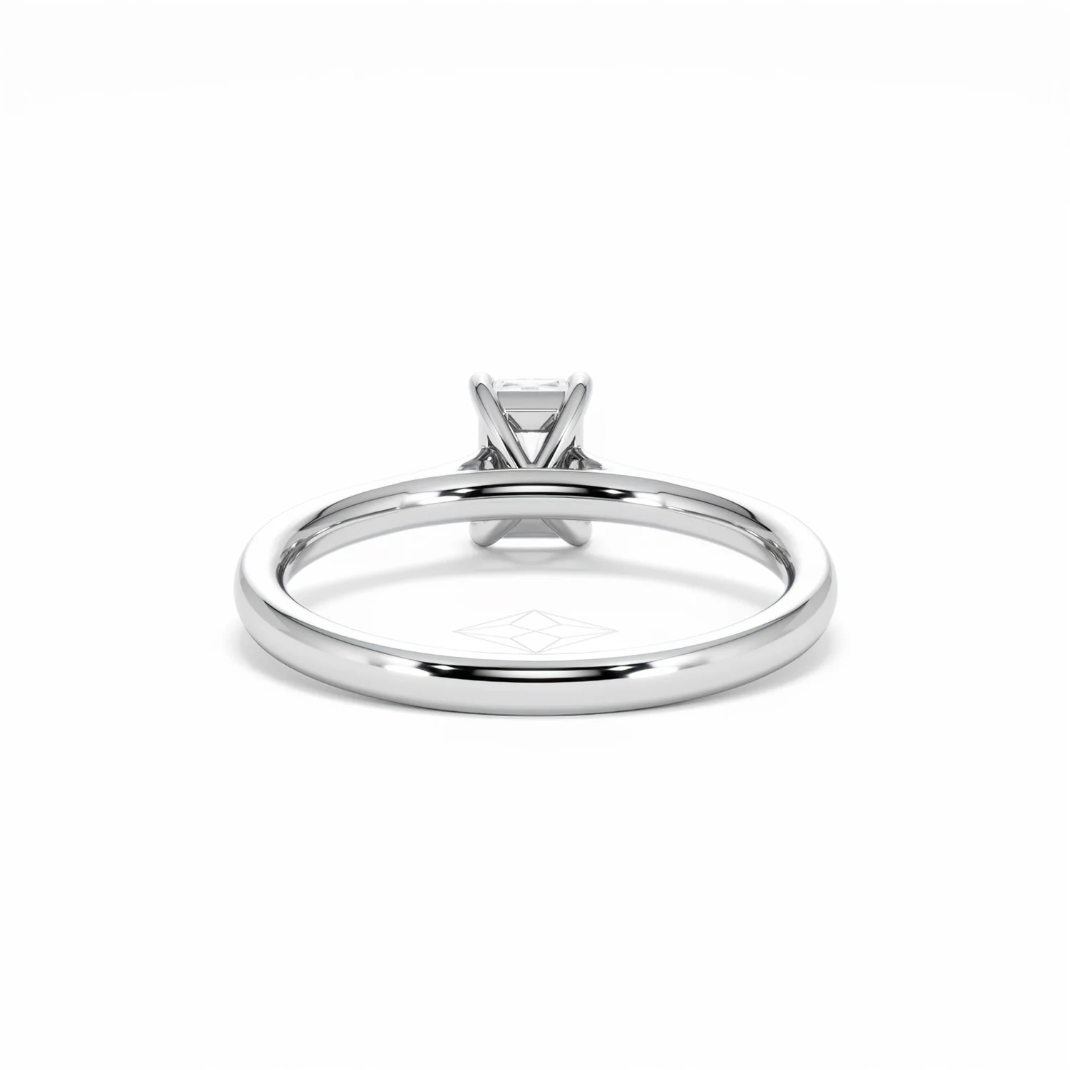 Amora Radiant 0.50ct Lab Diamond Engagement Ring F/VS1 Set in 18K White Gold - Image 50