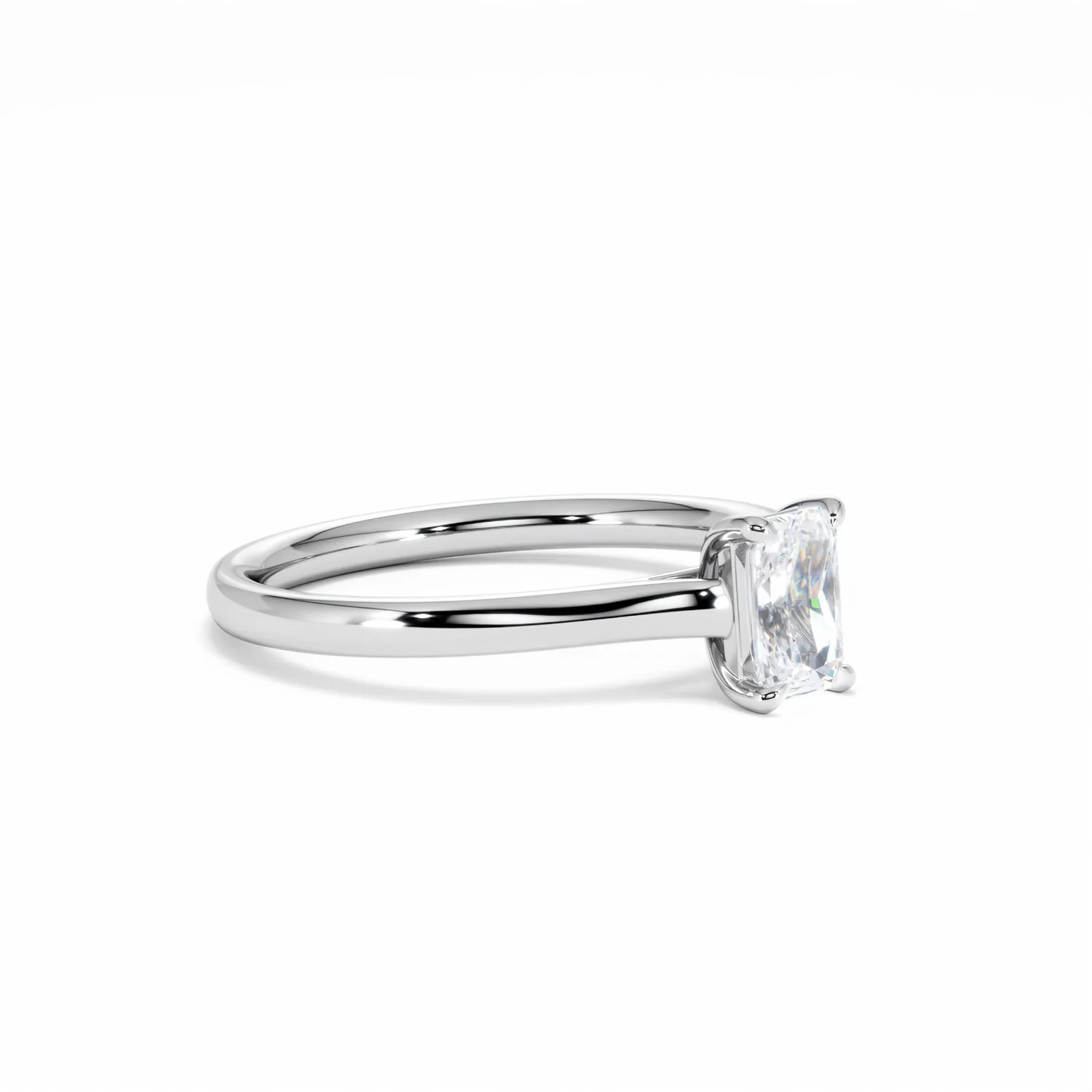 Amora Radiant 0.50ct Lab Diamond Engagement Ring F/VS1 Set in Platinum - Image 20
