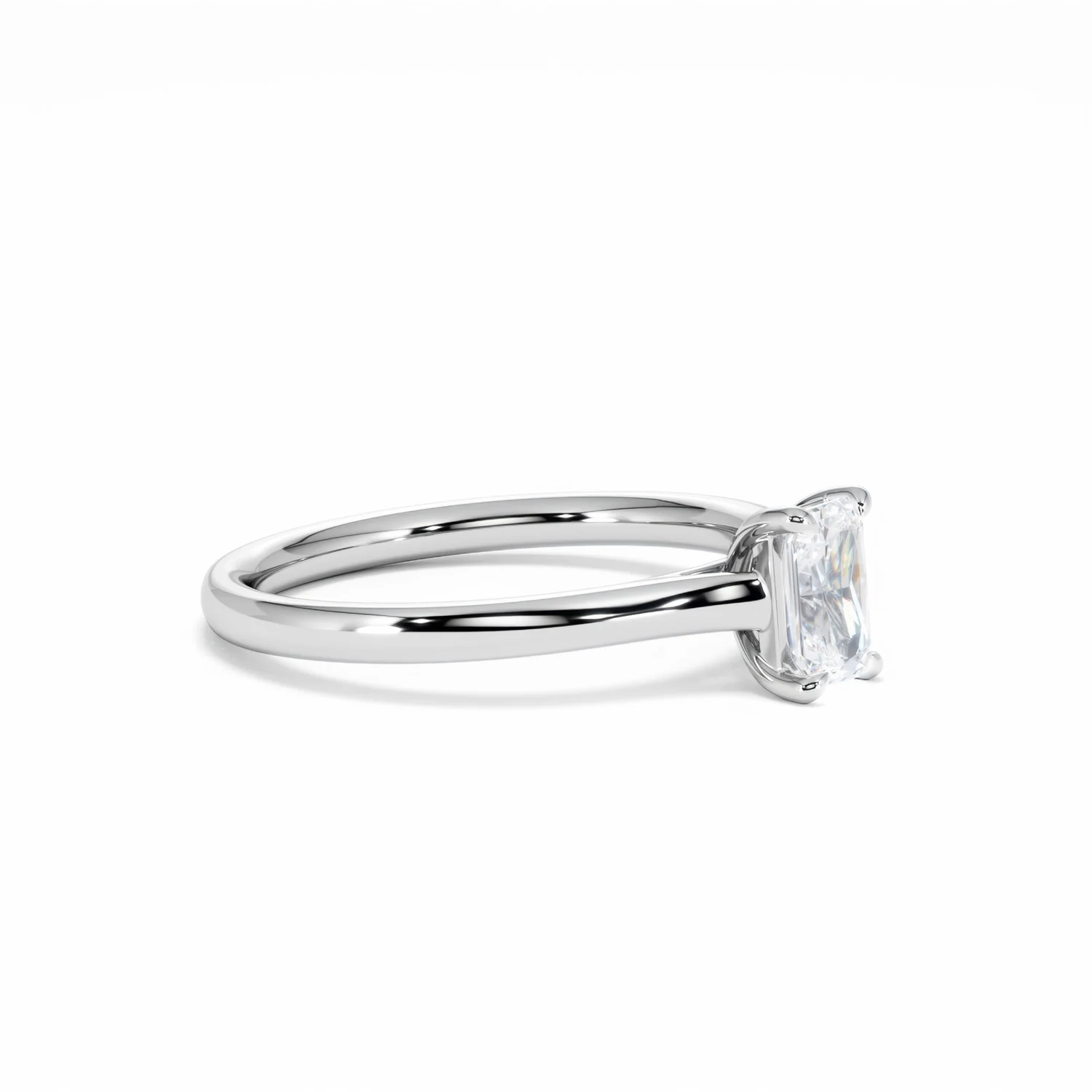 Amora Radiant 0.50ct Lab Diamond Engagement Ring F/VS1 Set in Platinum - Image 22