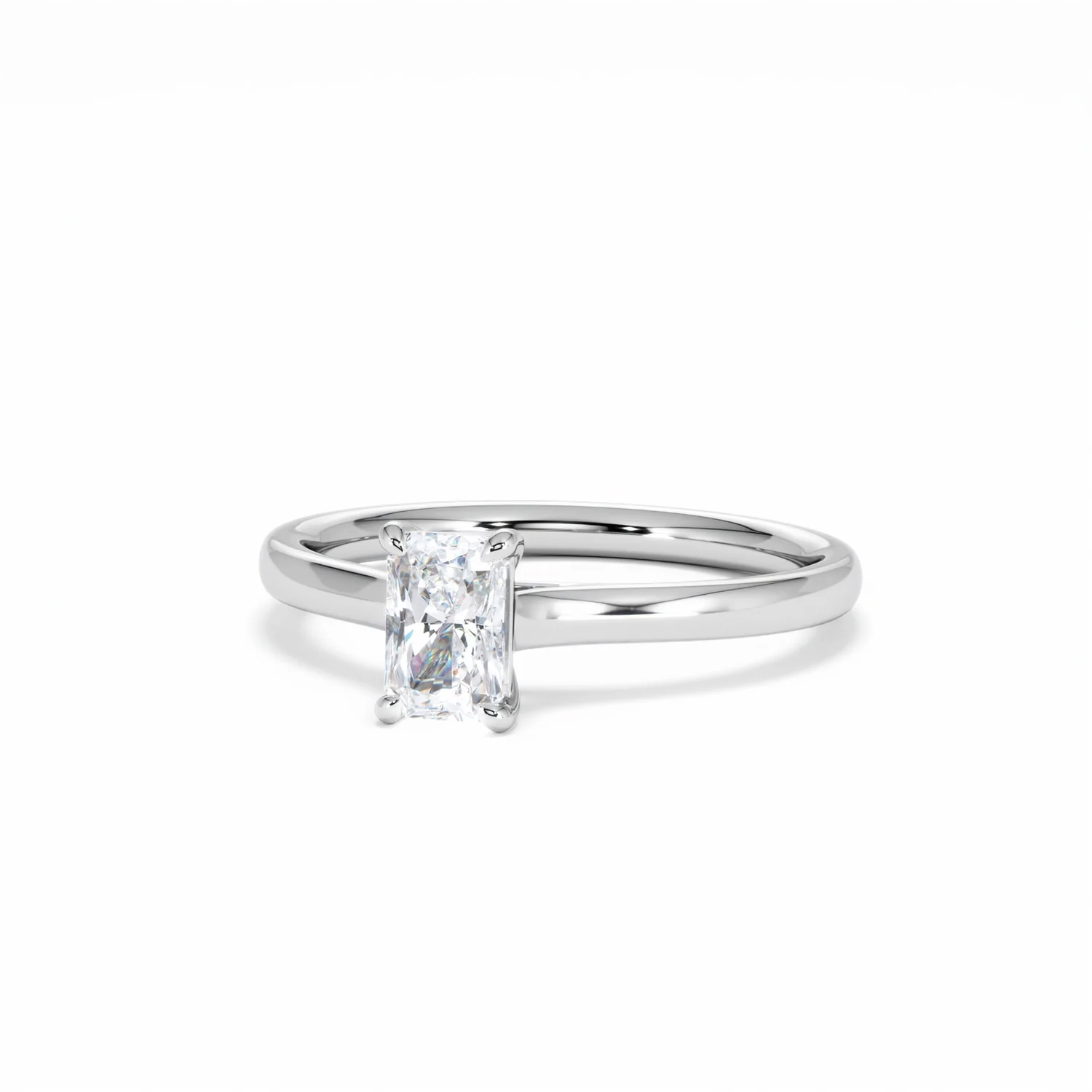 Amora Radiant 0.50ct Lab Diamond Engagement Ring F/VS1 Set in Platinum - Image 86