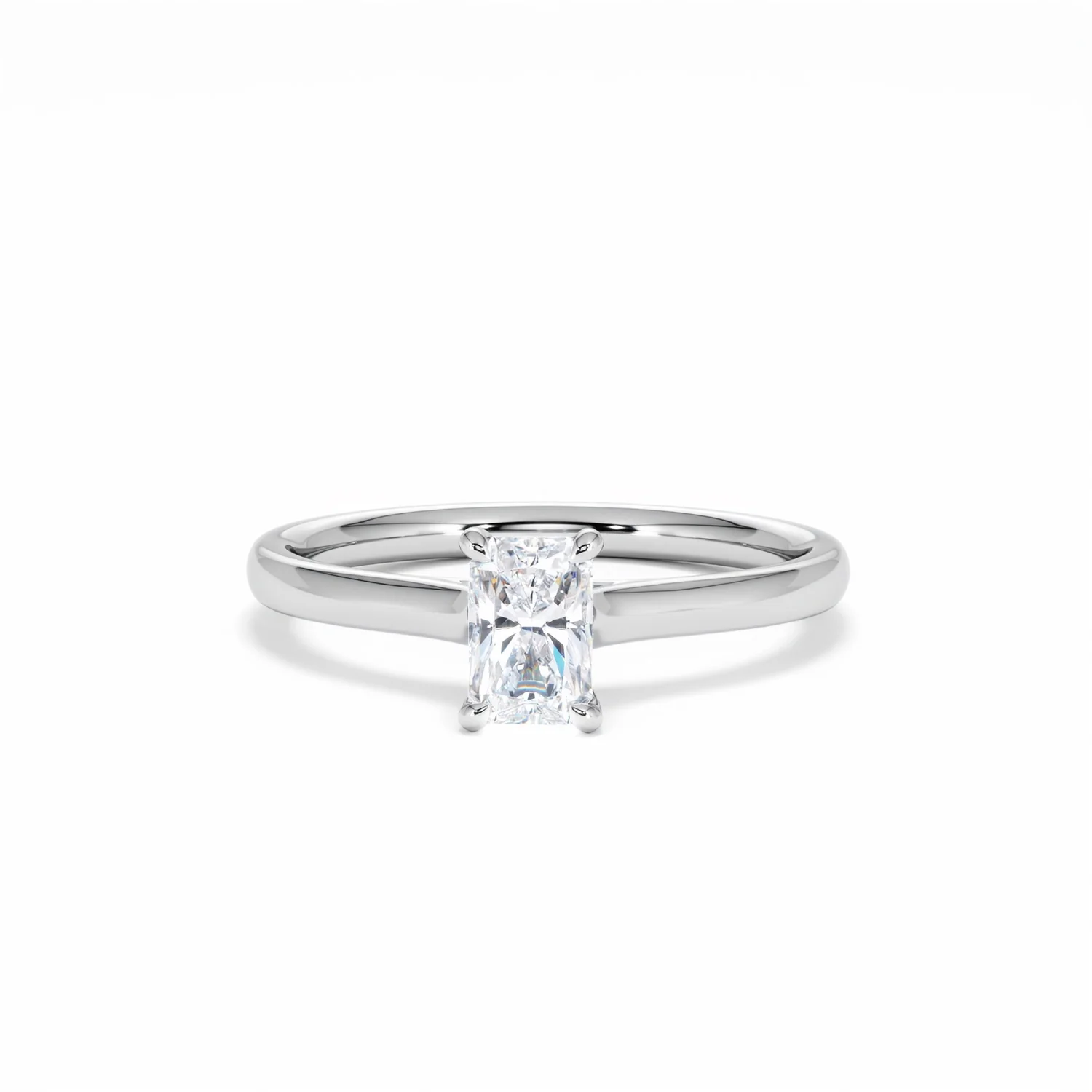 Amora Radiant 0.50ct Lab Diamond Engagement Ring F/VS1 Set in Platinum - Image 89