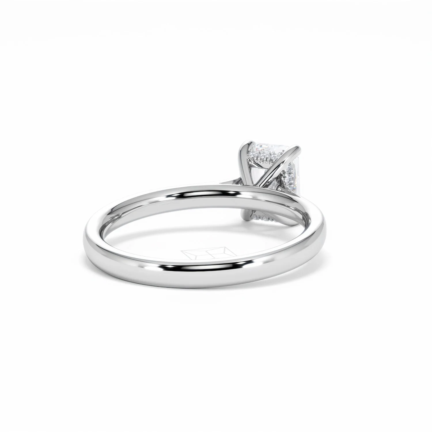 Amora Radiant 1.00ct Hidden Halo Diamond Engagement Ring G/VS1 Set in Platinum - Image 44