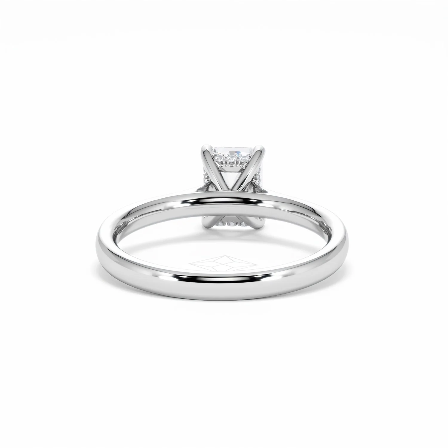 Amora Radiant 1.00ct Hidden Halo Diamond Engagement Ring G/VS1 Set in Platinum - Image 49