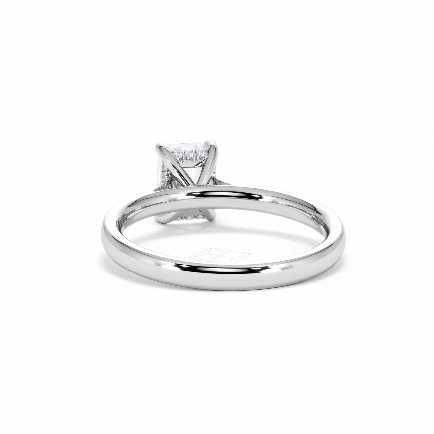 Amora Radiant 1.00ct Hidden Halo Diamond Engagement Ring G/VS1 Set in Platinum - Image 53