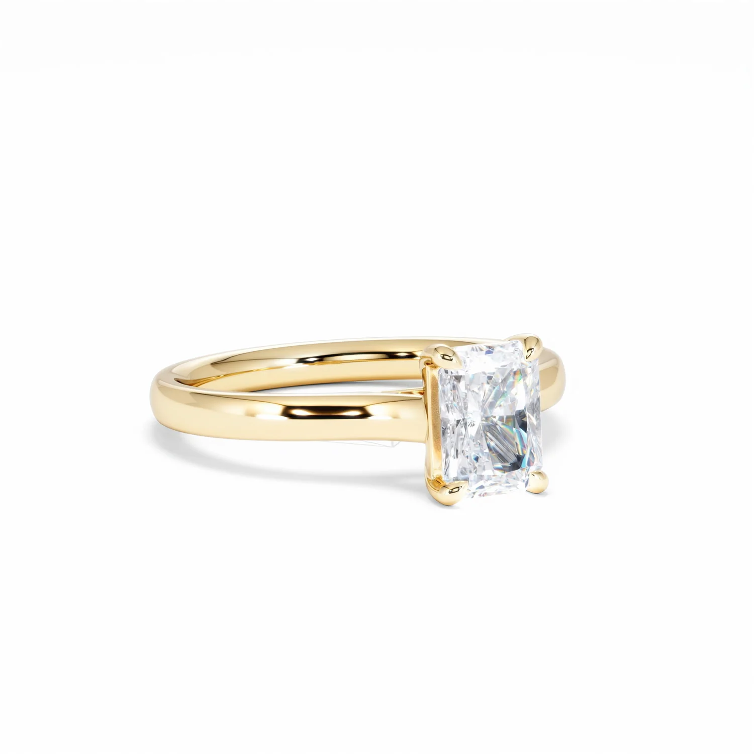 Amora Radiant 1.00ct Lab Diamond Engagement Ring F/VS1 Set in 18K Gold - Image 15
